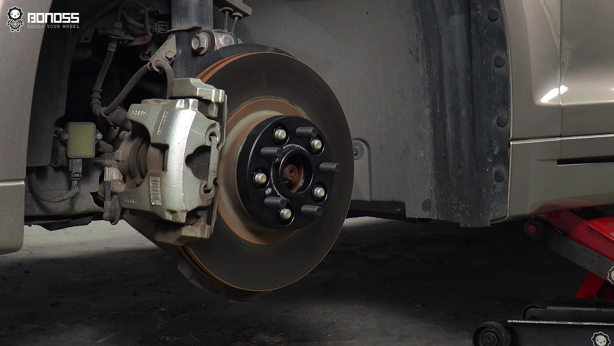 BONOSS Forged Active Cooling 2020 Lincoln MKZ Wheel Spacers Front 25mm Rear 25mm Before and After (14)