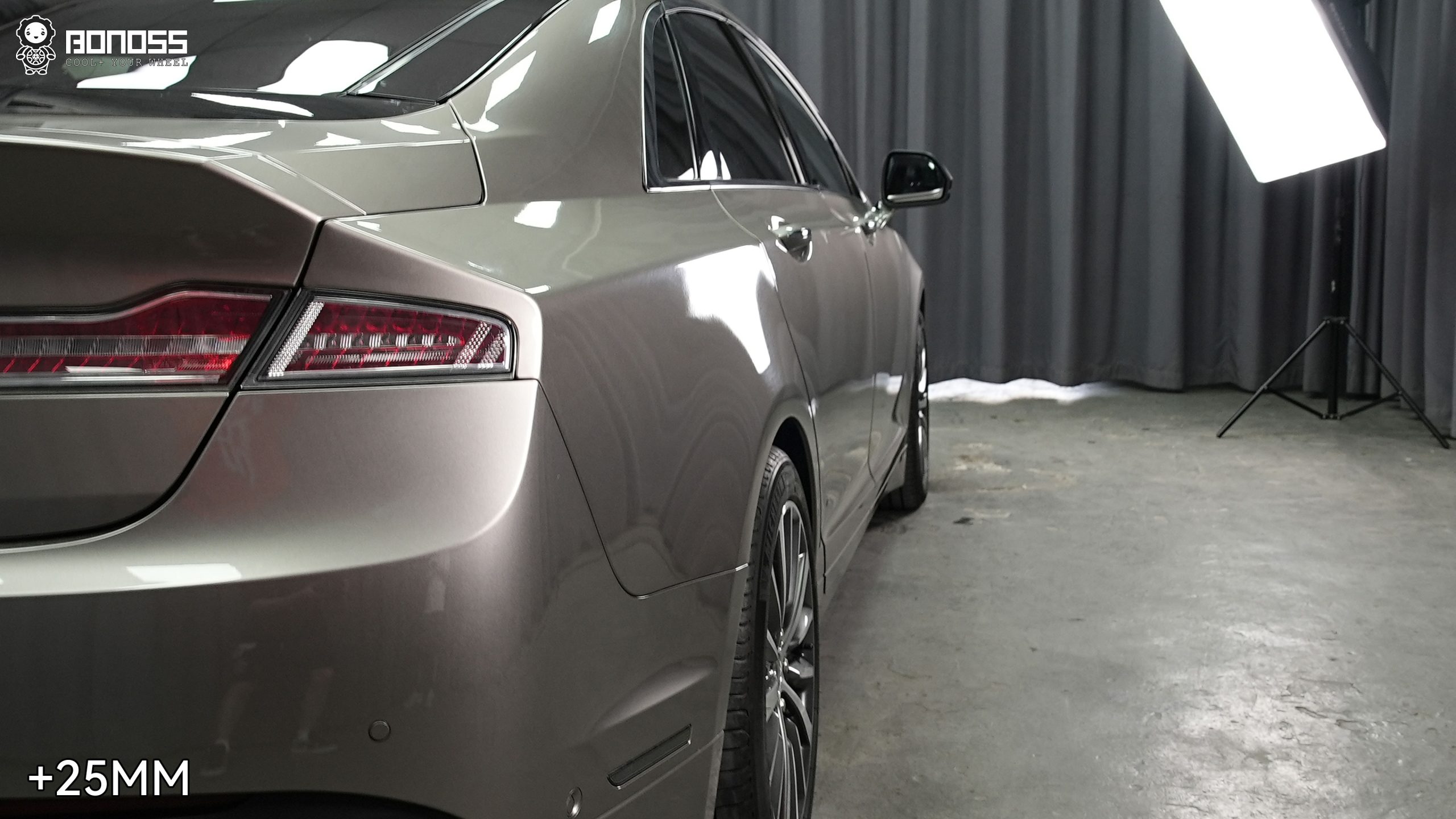 BONOSS Forged Active Cooling 2020 Lincoln MKZ Wheel Spacers Front 25mm Rear 25mm Before and After (8)