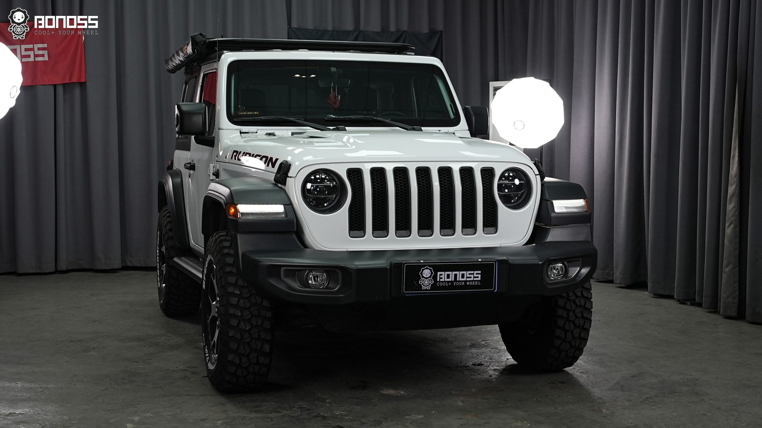 BONOSS Forged Active Cooling 2021 Jeep Wrangler Wheel Spacers Front 30mm Rear 35mm Before and After (4)