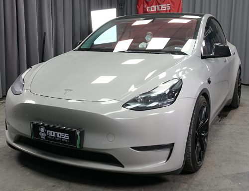 BONOSS Forged Active Cooling 2024 Tesla Model Y Wheel Spacers Front 15mm Rear 20mm Before and After