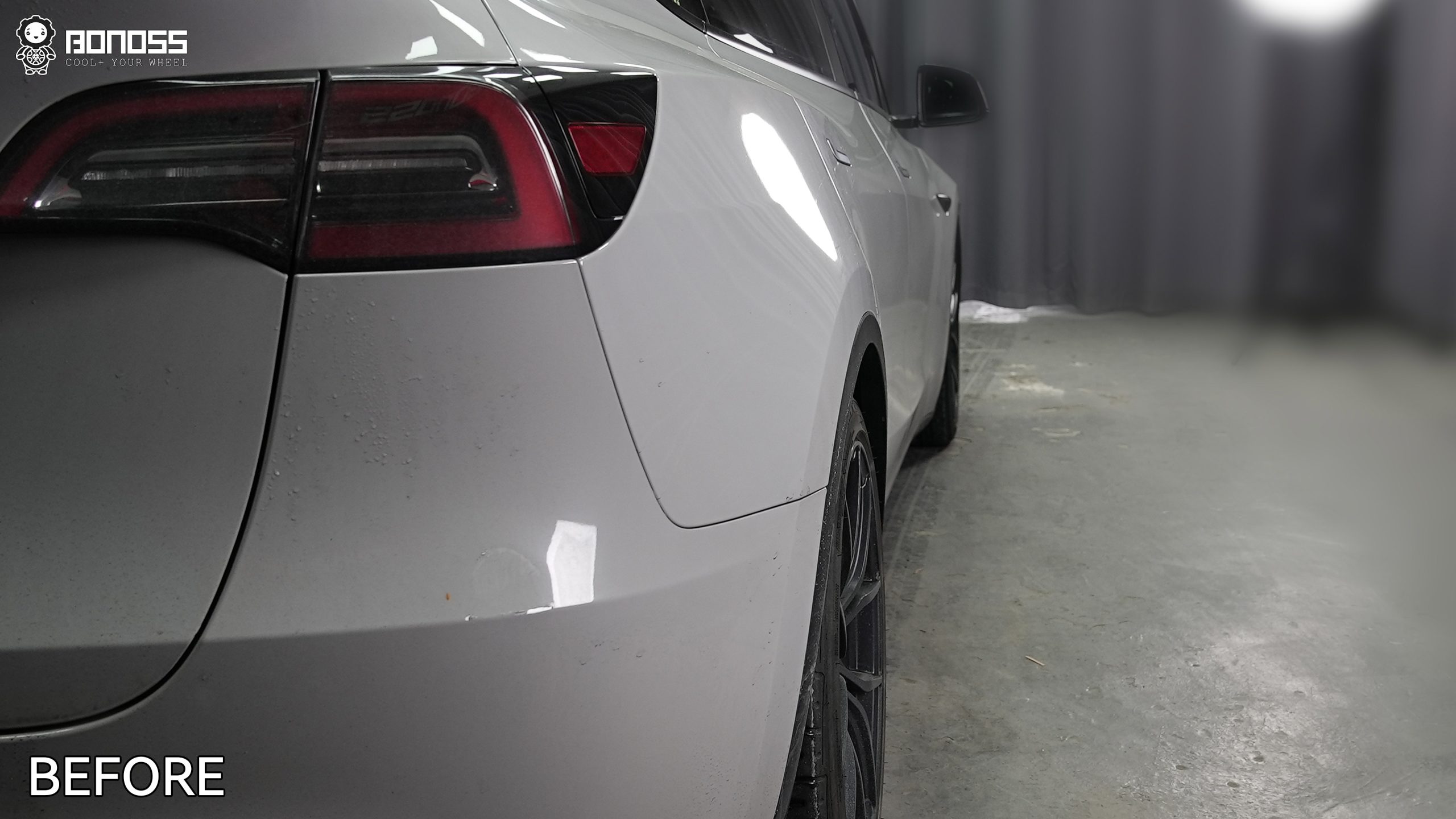 BONOSS Forged Active Cooling 2024 Tesla Model Y Wheel Spacers Front 15mm Rear 20mm Before and After (10)