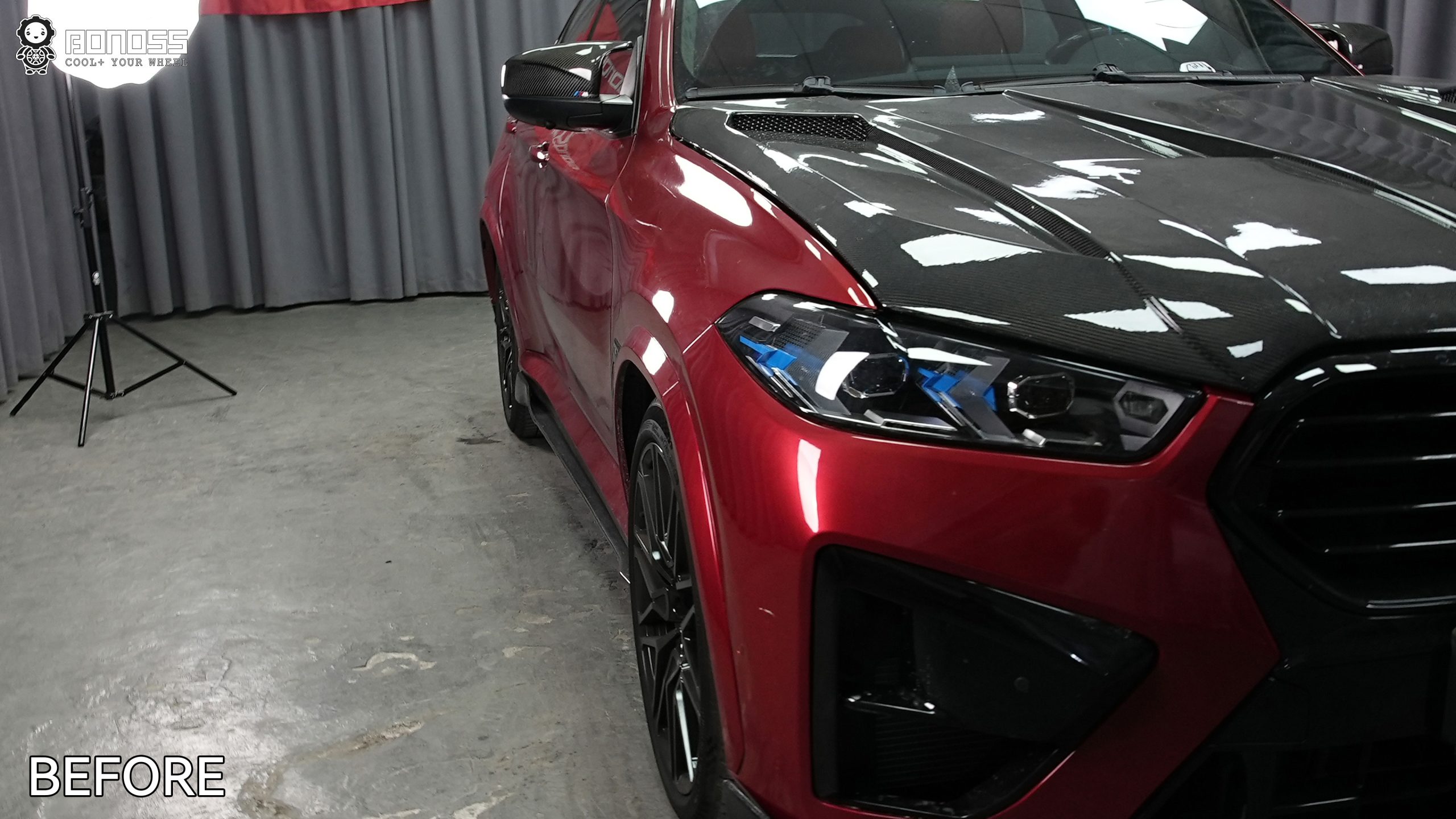 BONOSS Forged Active Cooling BMW X6 Wheel Spacers Front 25mm Rear 40mm Before and After (10)