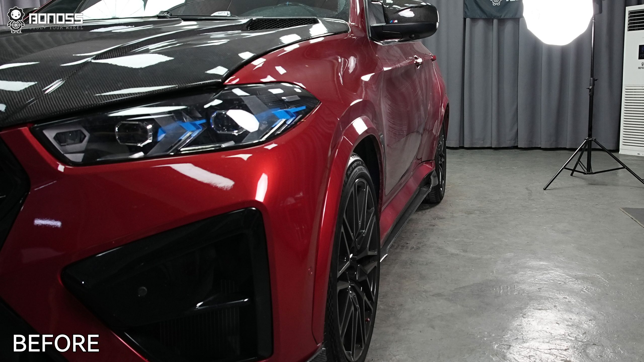 BONOSS Forged Active Cooling BMW X6 Wheel Spacers Front 25mm Rear 40mm Before and After (11)