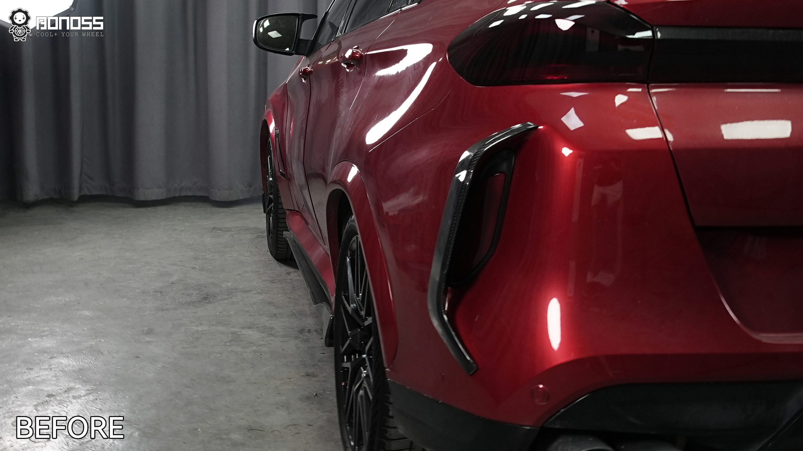 BONOSS Forged Active Cooling BMW X6 Wheel Spacers Front 25mm Rear 40mm Before and After (12)