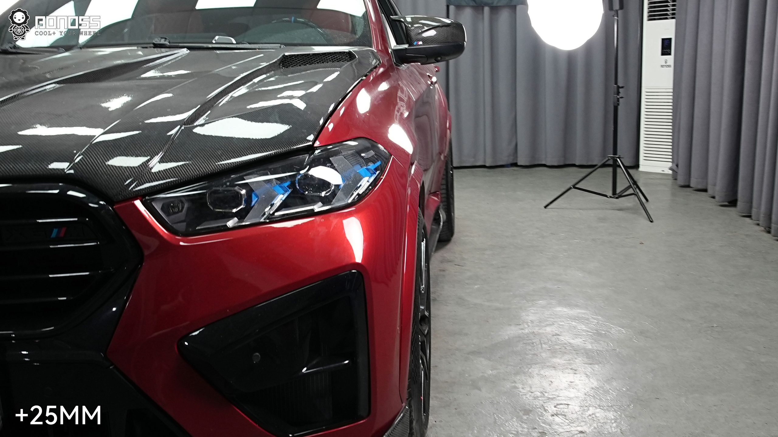 BONOSS Forged Active Cooling BMW X6 Wheel Spacers Front 25mm Rear 40mm Before and After (6)