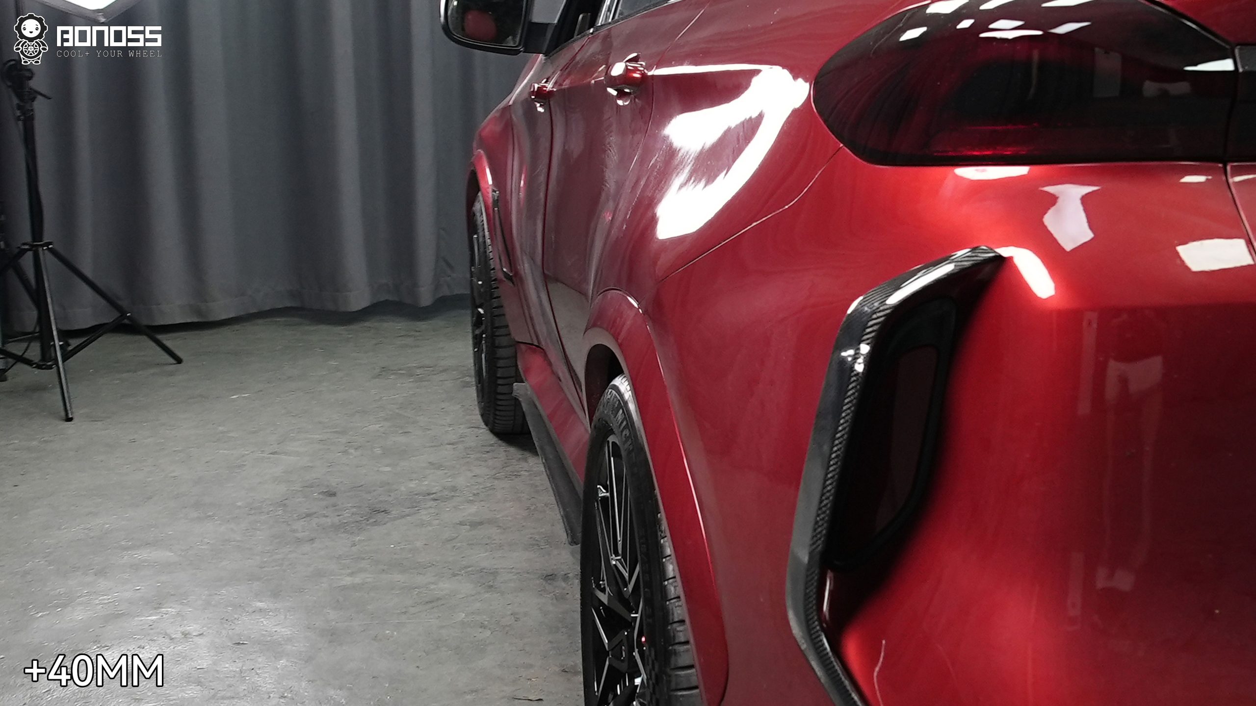 BONOSS Forged Active Cooling BMW X6 Wheel Spacers Front 25mm Rear 40mm Before and After (7)