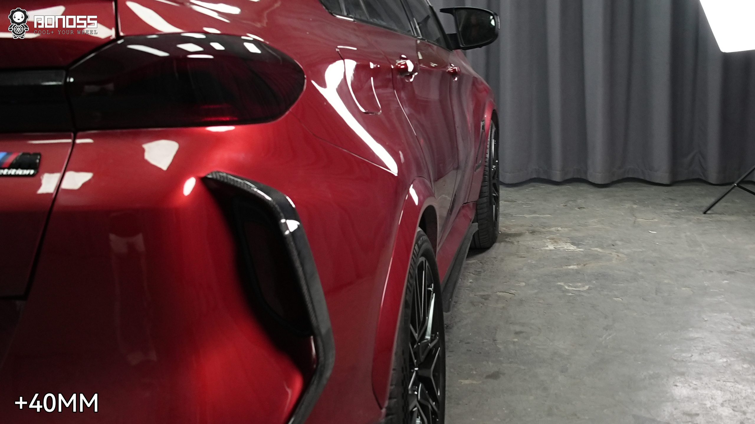 BONOSS Forged Active Cooling BMW X6 Wheel Spacers Front 25mm Rear 40mm Before and After (8)