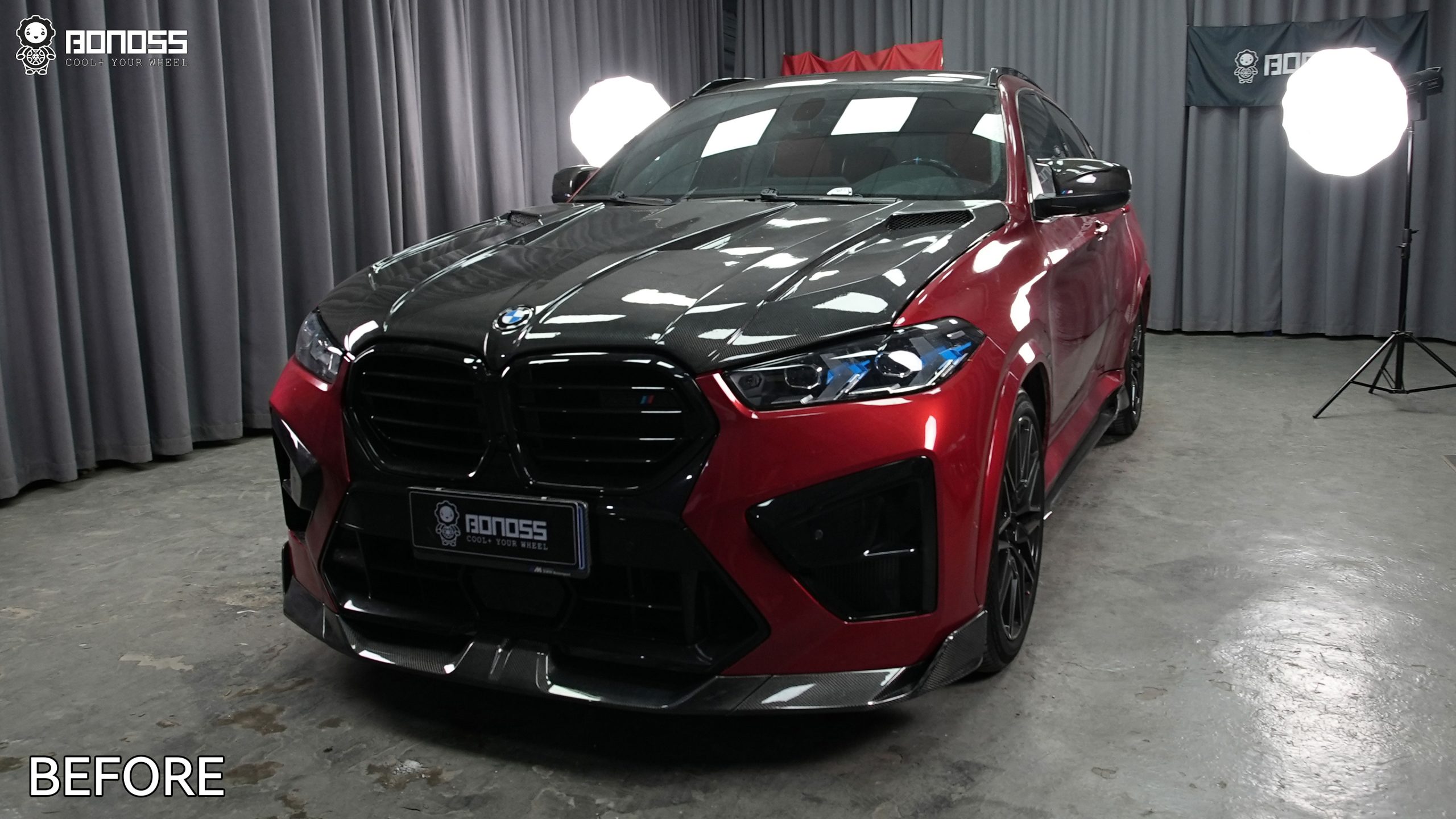 BONOSS Forged Active Cooling BMW X6 Wheel Spacers Front 25mm Rear 40mm Before and After (9)