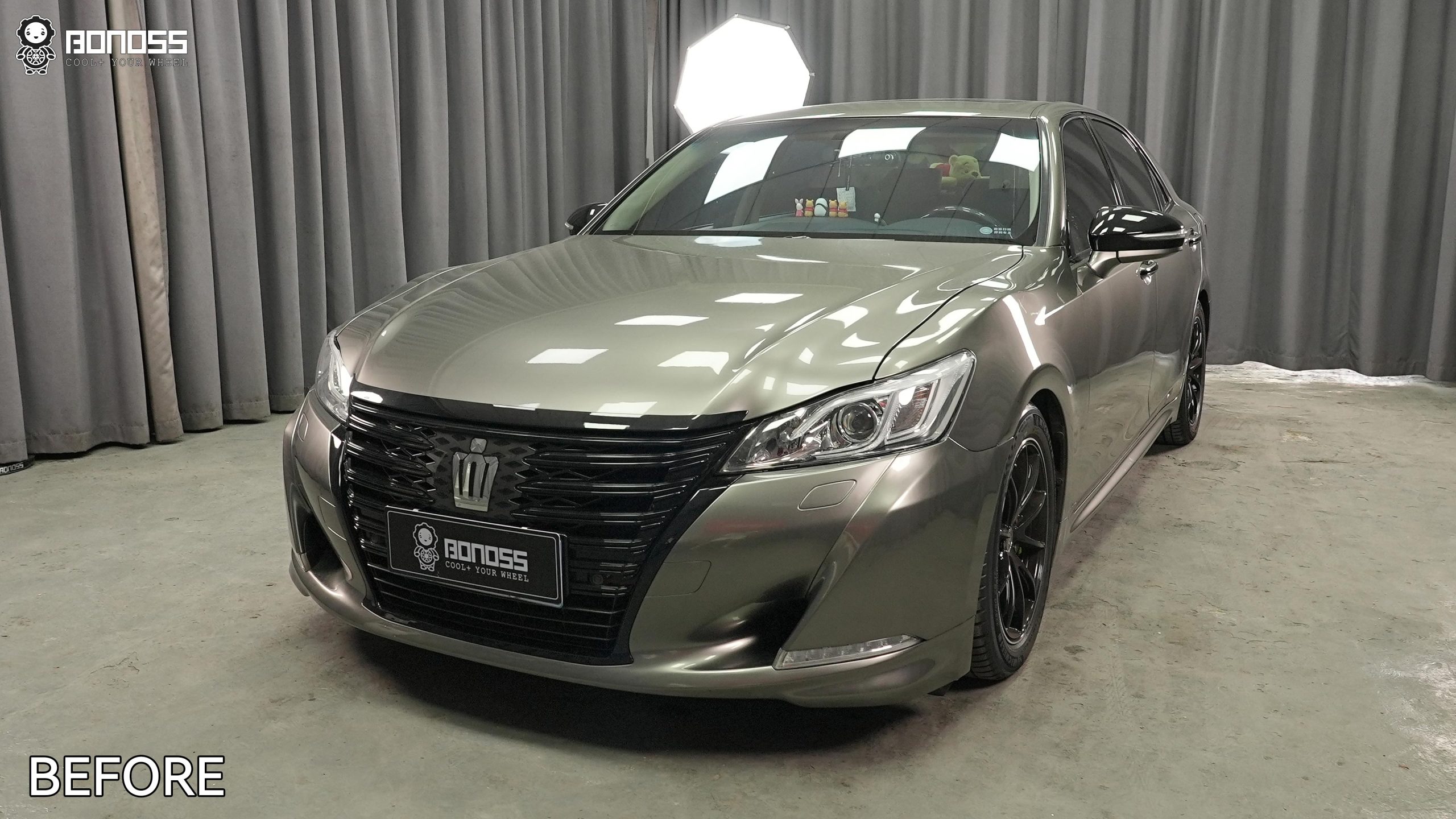 BONOSS Forged Active Cooling Toyota Crown Wheel Spacers Front 15mm Rear 15mm Before and After (10)