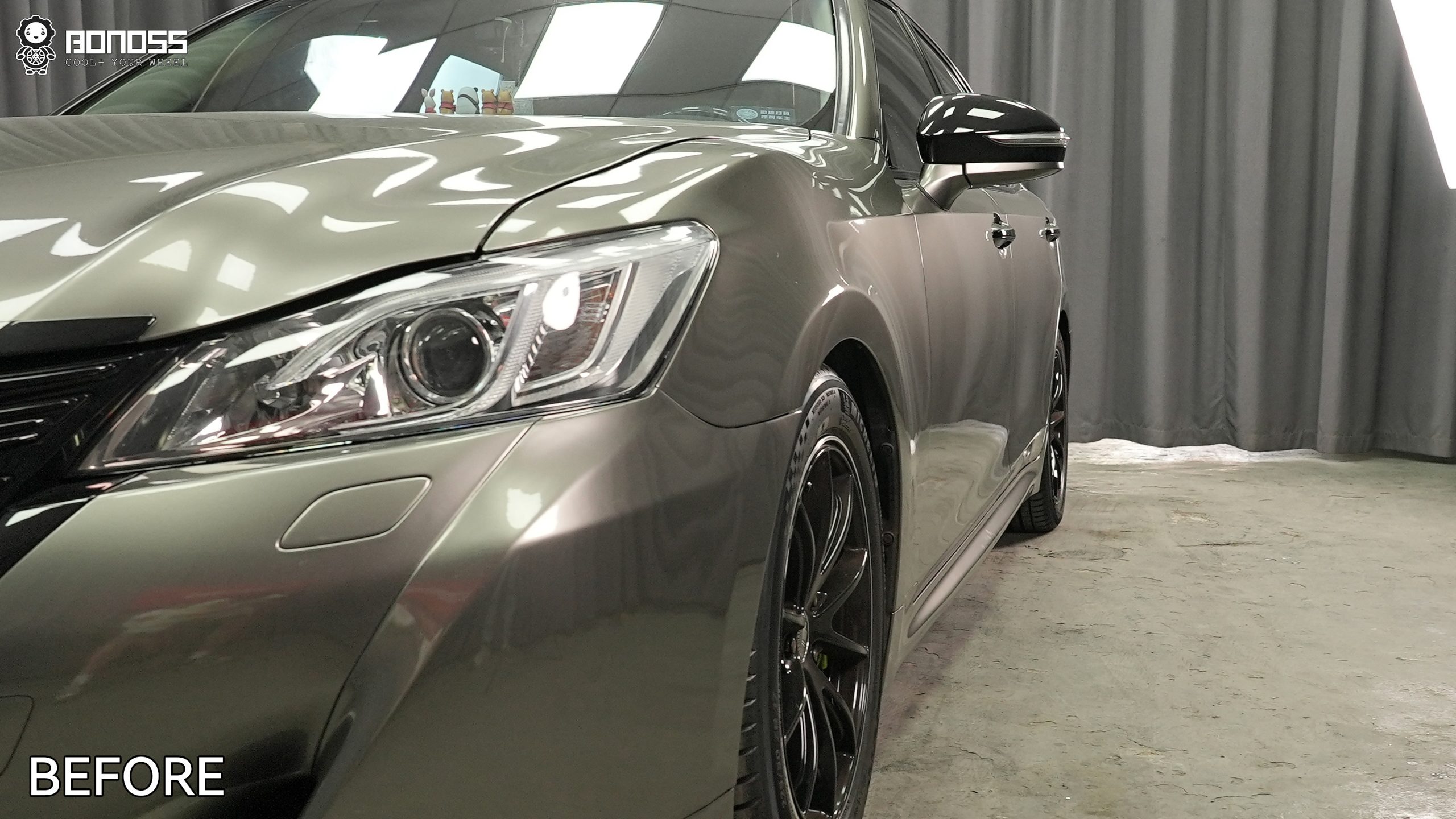 BONOSS Forged Active Cooling Toyota Crown Wheel Spacers Front 15mm Rear 15mm Before and After (11)