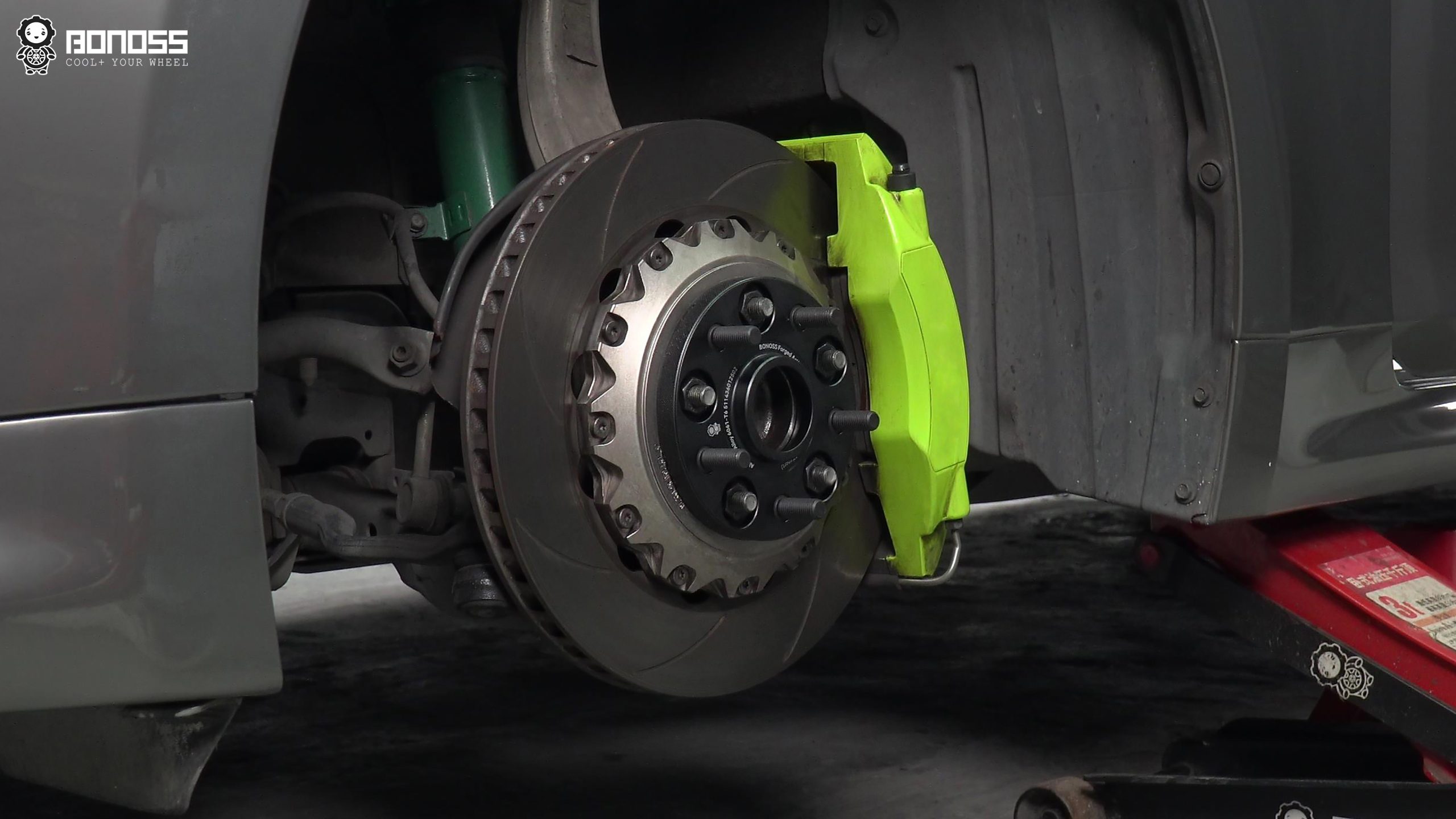 BONOSS Forged Active Cooling Toyota Crown Wheel Spacers Front 15mm Rear 15mm Before and After (16)