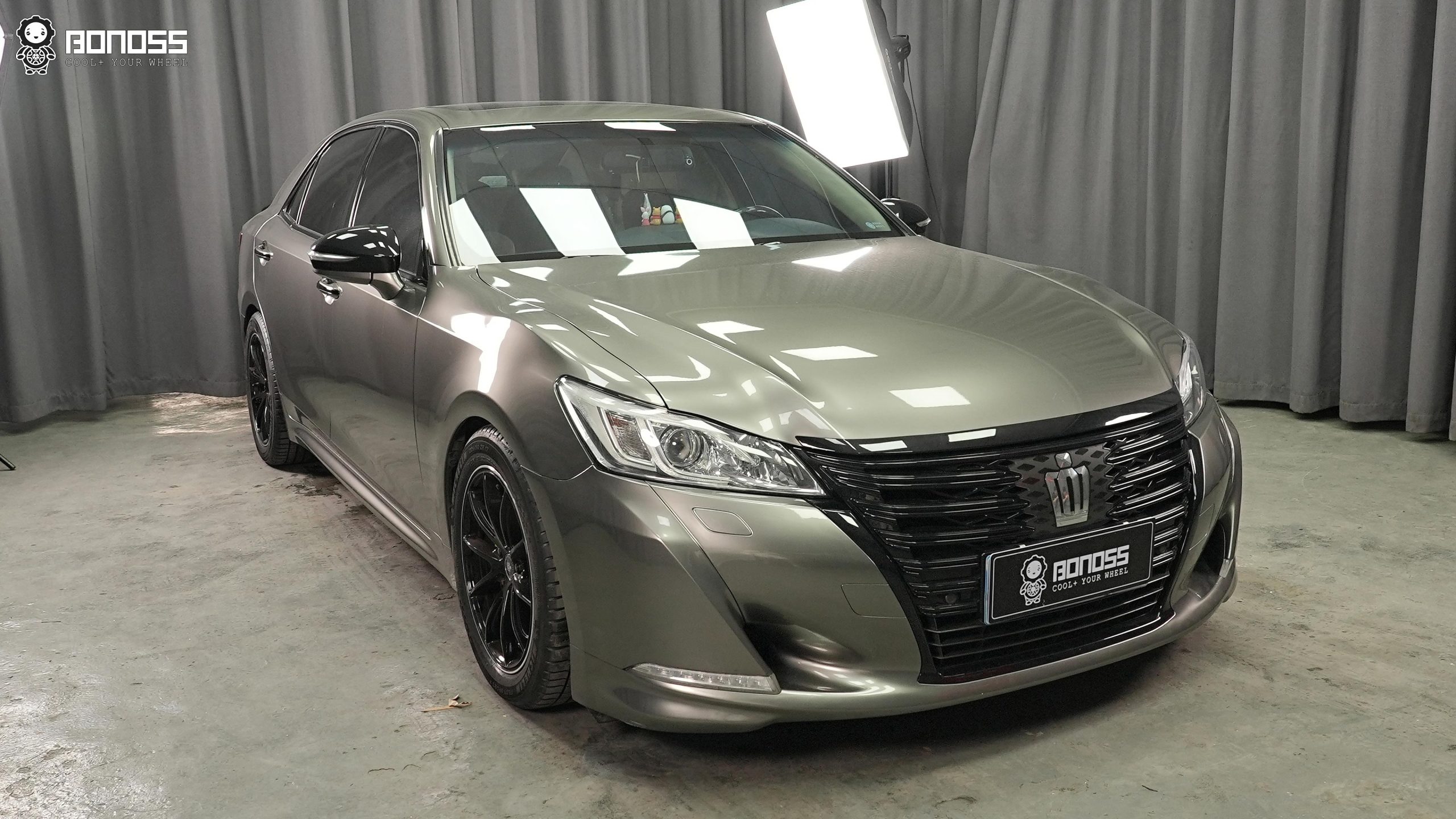 BONOSS Forged Active Cooling Toyota Crown Wheel Spacers Front 15mm Rear 15mm Before and After (5)