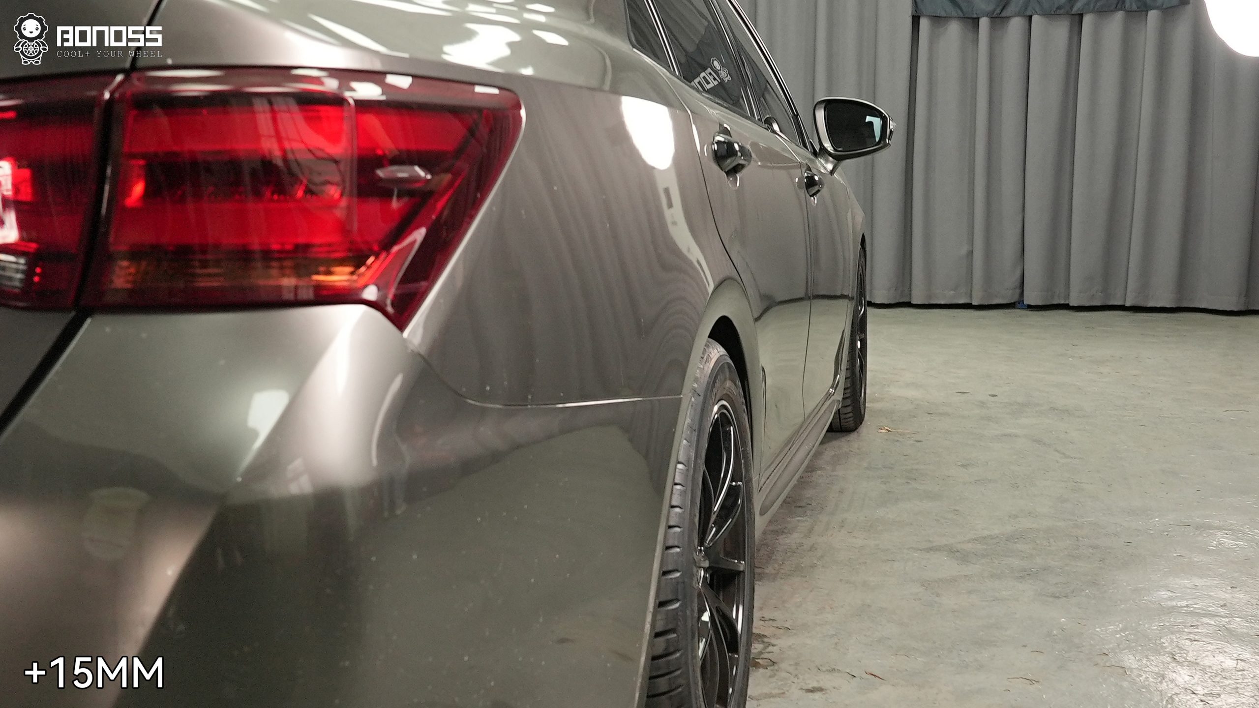 BONOSS Forged Active Cooling Toyota Crown Wheel Spacers Front 15mm Rear 15mm Before and After (9)