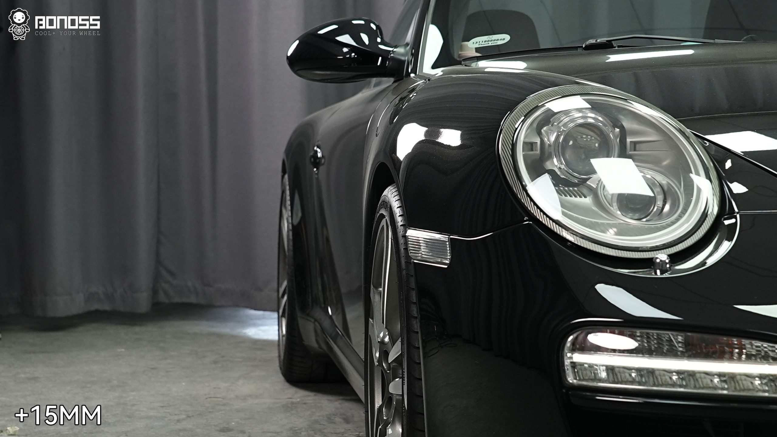 BONOSS Forged Lightweight Plus 2011 Porsche 911 Wheel Spacers Front 15mm Rear 15mm Before and After (6)