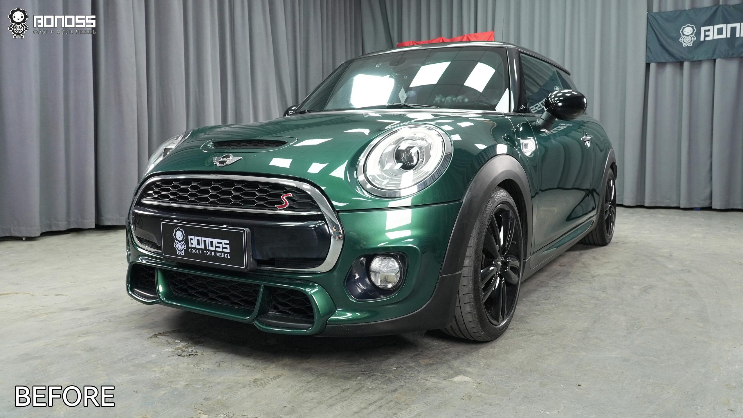 BONOSS Forged Lightweight Plus 2016 MINI Cooper S Wheel Spacers Front 12mm Rear 18mm Before and After (6)