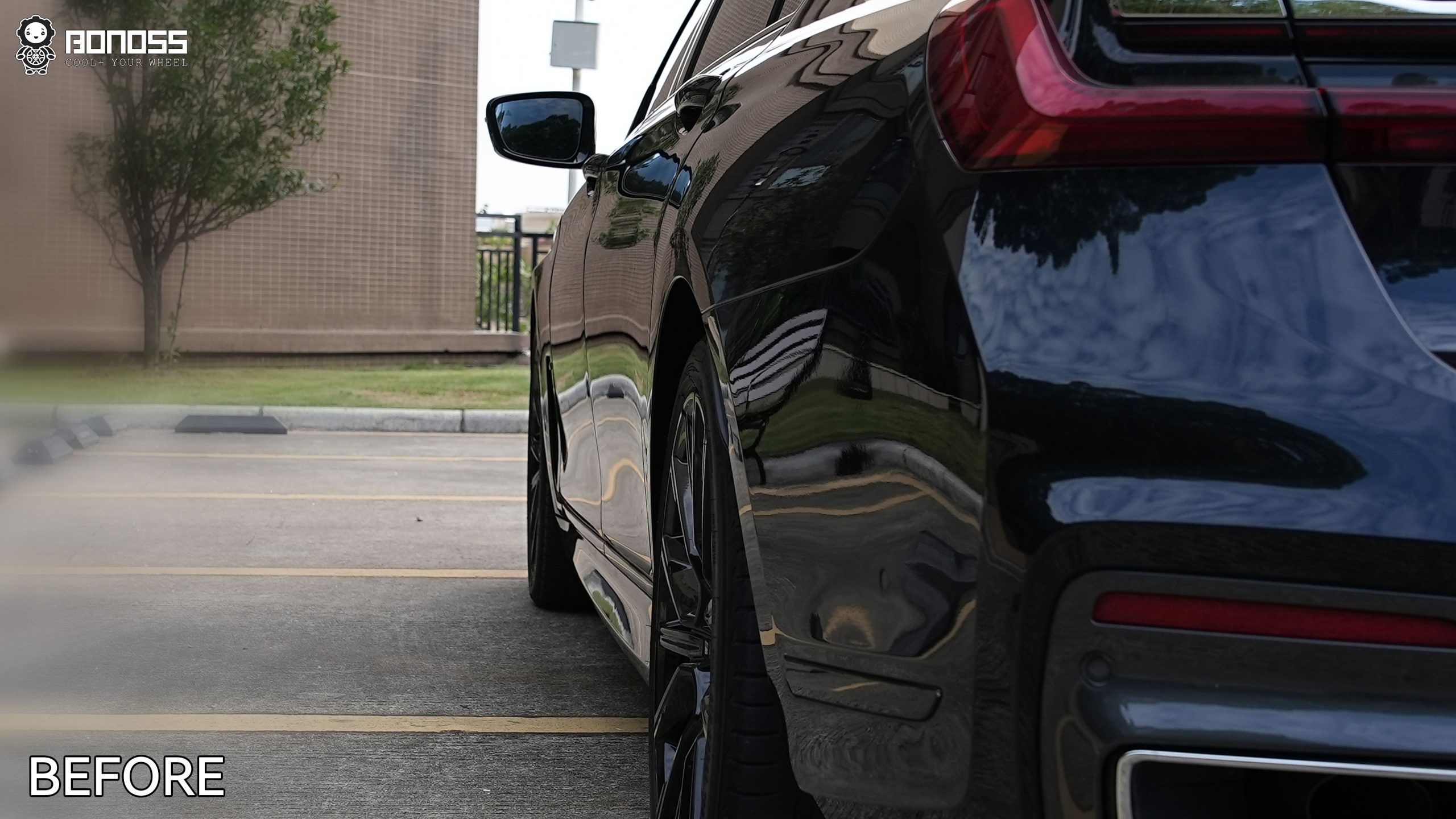 BONOSS Forged Lightweight Plus 2021 BMW 740i Wheel Spacers Front 10mm Rear 12mm Before and After (11)