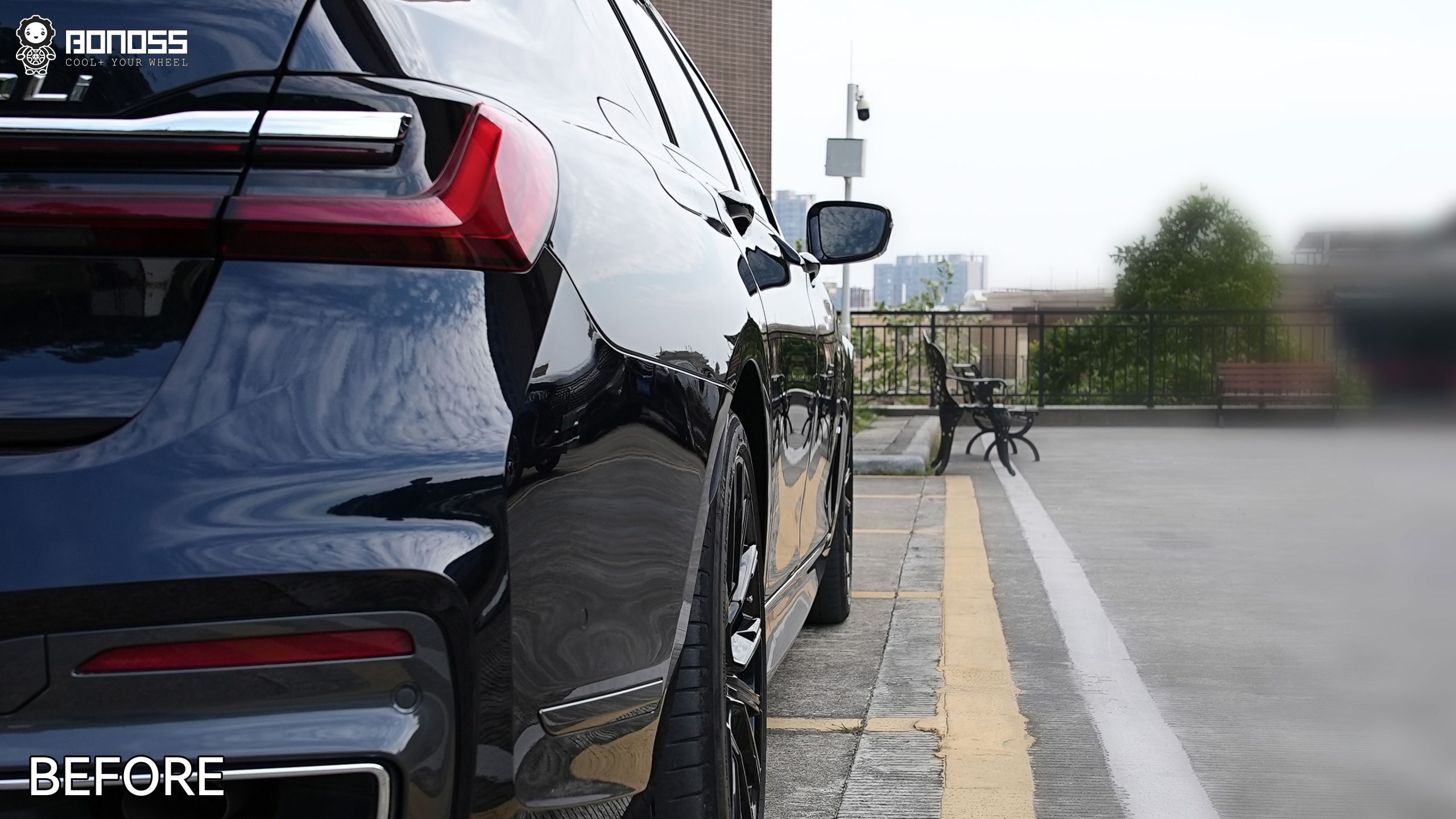 BONOSS Forged Lightweight Plus 2021 BMW 740i Wheel Spacers Front 10mm Rear 12mm Before and After (13)