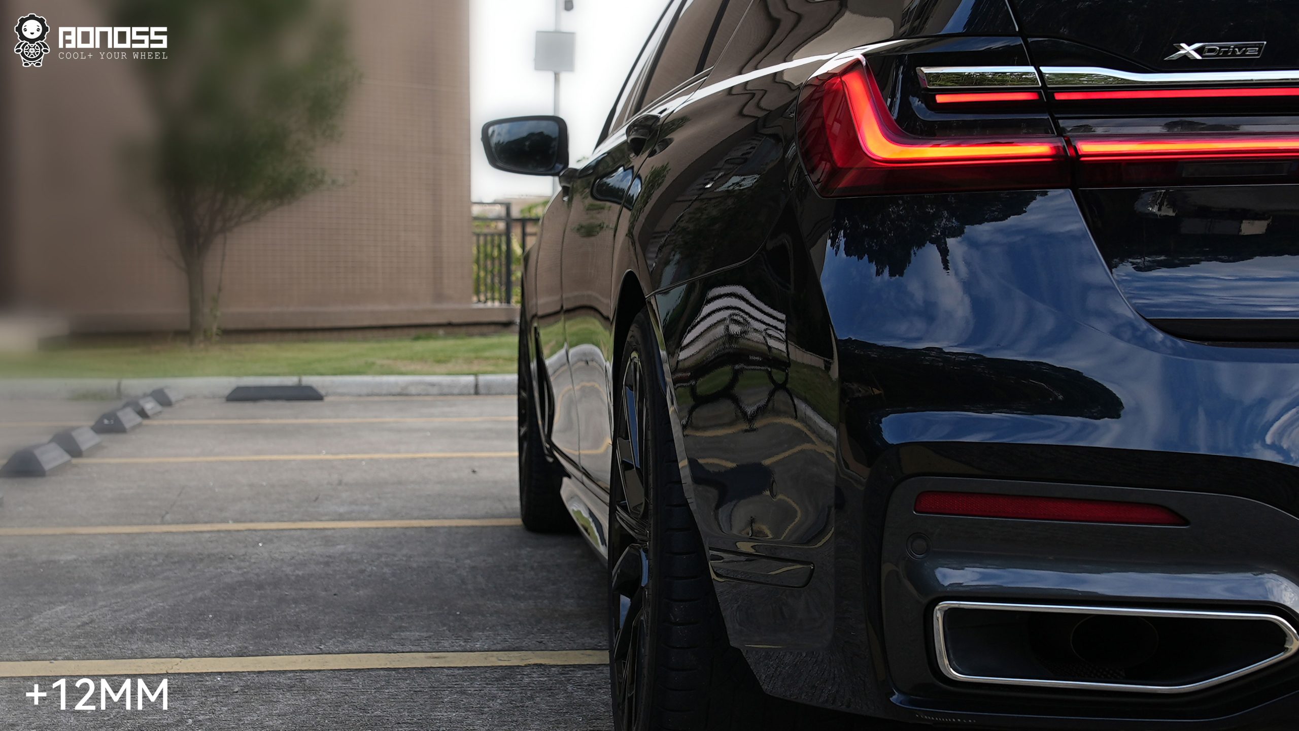 BONOSS Forged Lightweight Plus 2021 BMW 740i Wheel Spacers Front 10mm Rear 12mm Before and After (6)