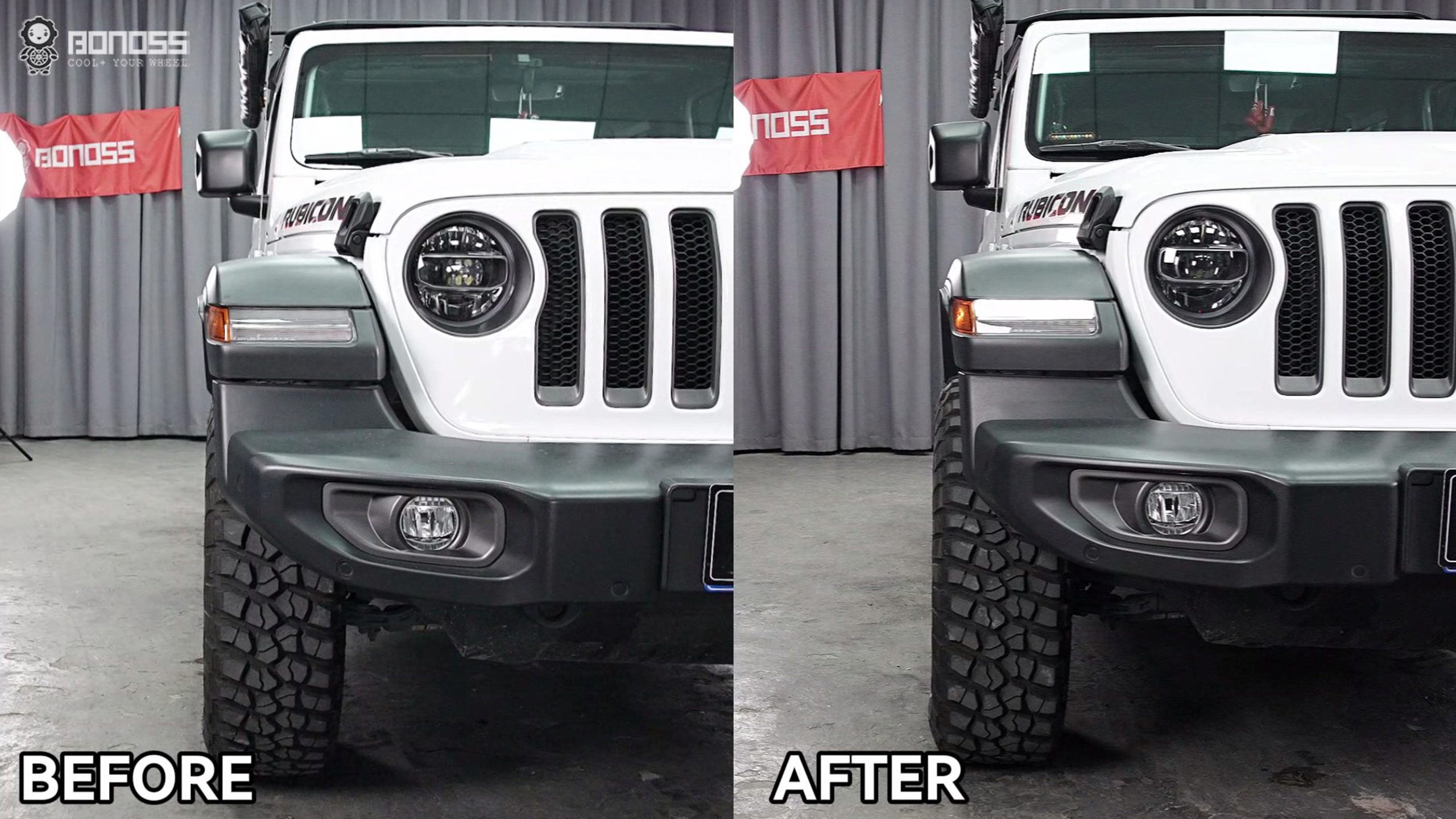 Best Jeep Wrangler JL Wheel Spacers for a Perfect Stance BONOSS Forged Active Cooling Adapters Hubcentric Spacers Pros Before and After Example (2)