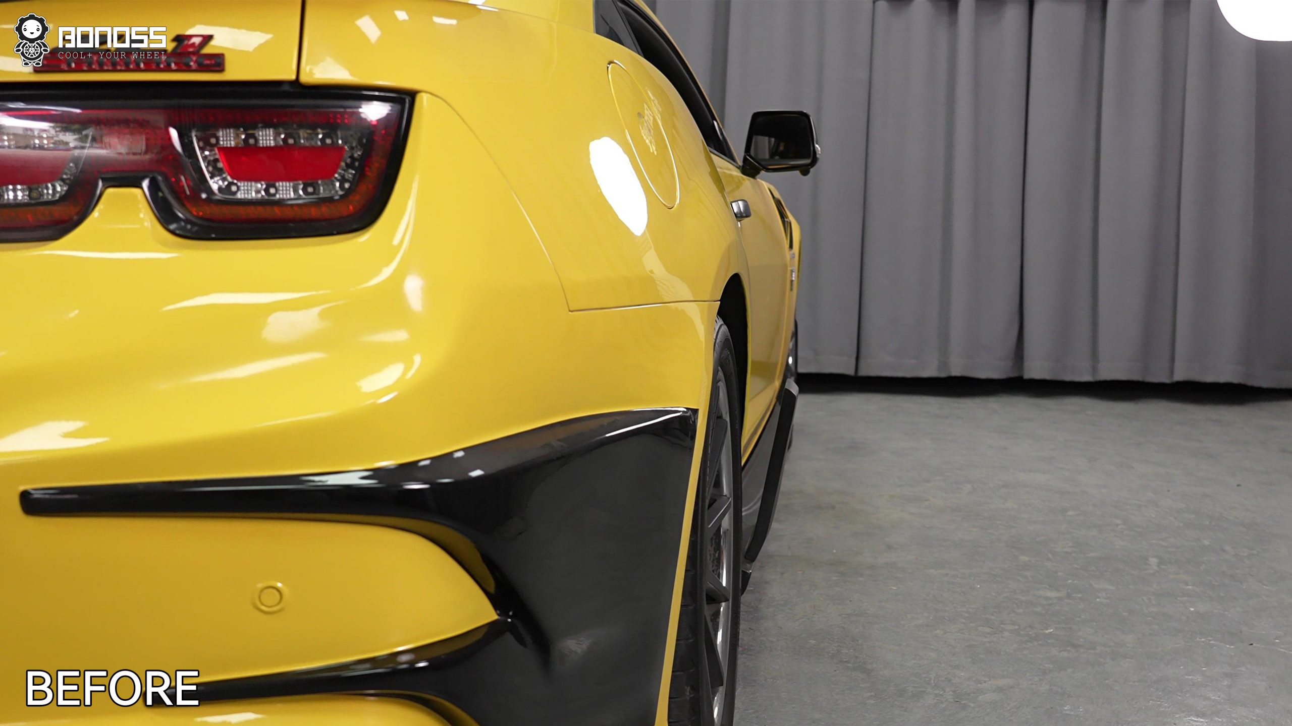 BONOSS Forged Active Cooling 2012 Chevrolet Camaro Wheel Spacers Front 25mm Rear 20mm Before and After (11)