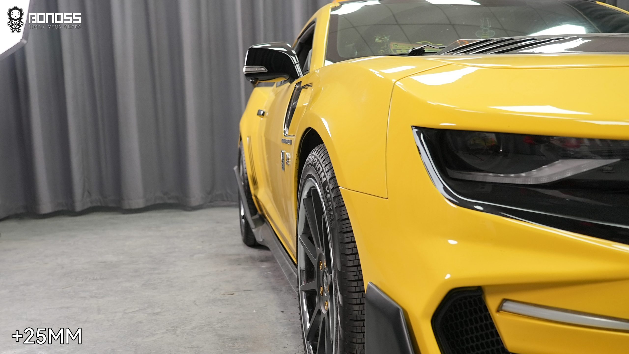 BONOSS Forged Active Cooling 2012 Chevrolet Camaro Wheel Spacers Front 25mm Rear 20mm Before and After (4)