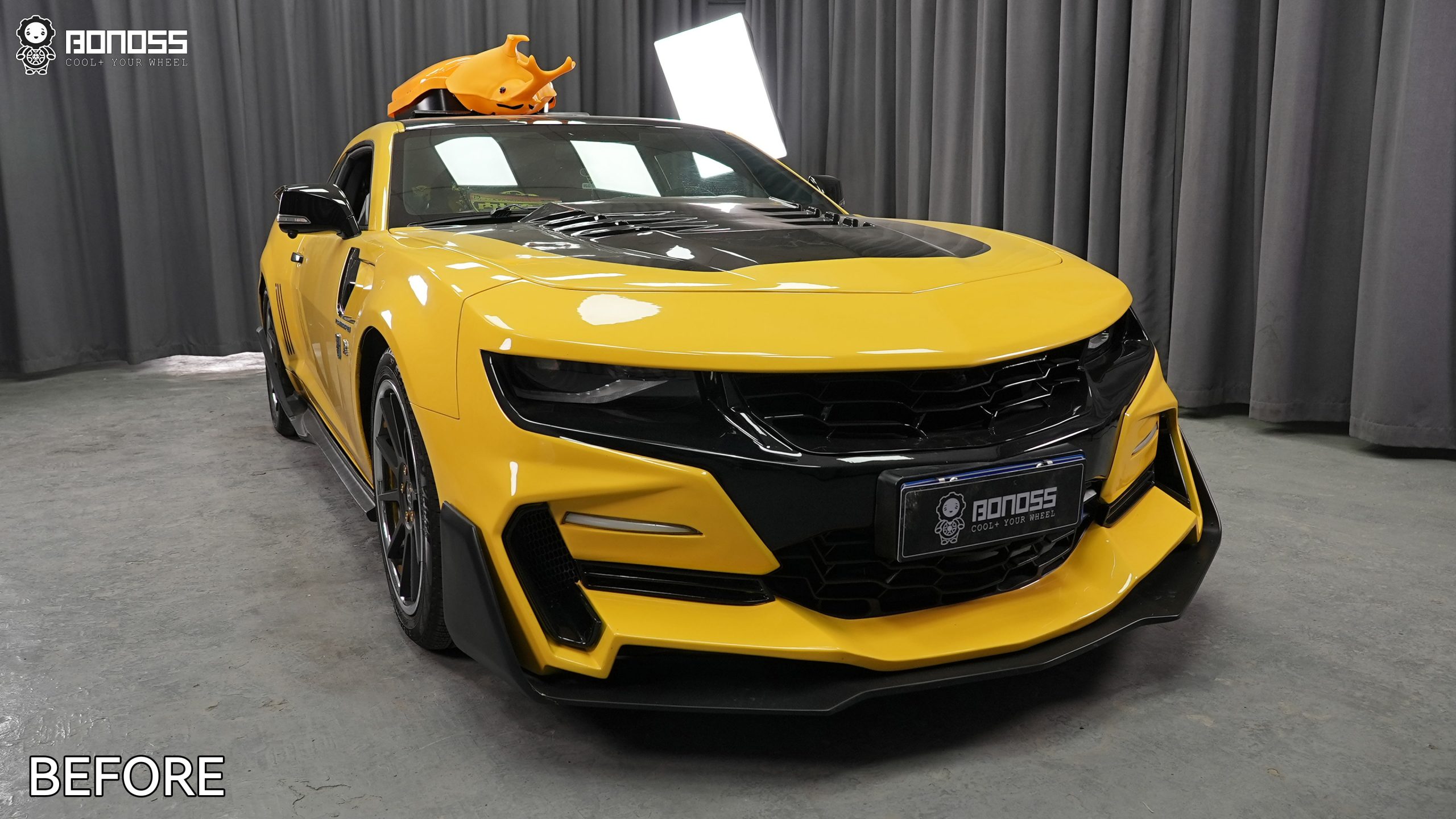 BONOSS Forged Active Cooling 2012 Chevrolet Camaro Wheel Spacers Front 25mm Rear 20mm Before and After (7)