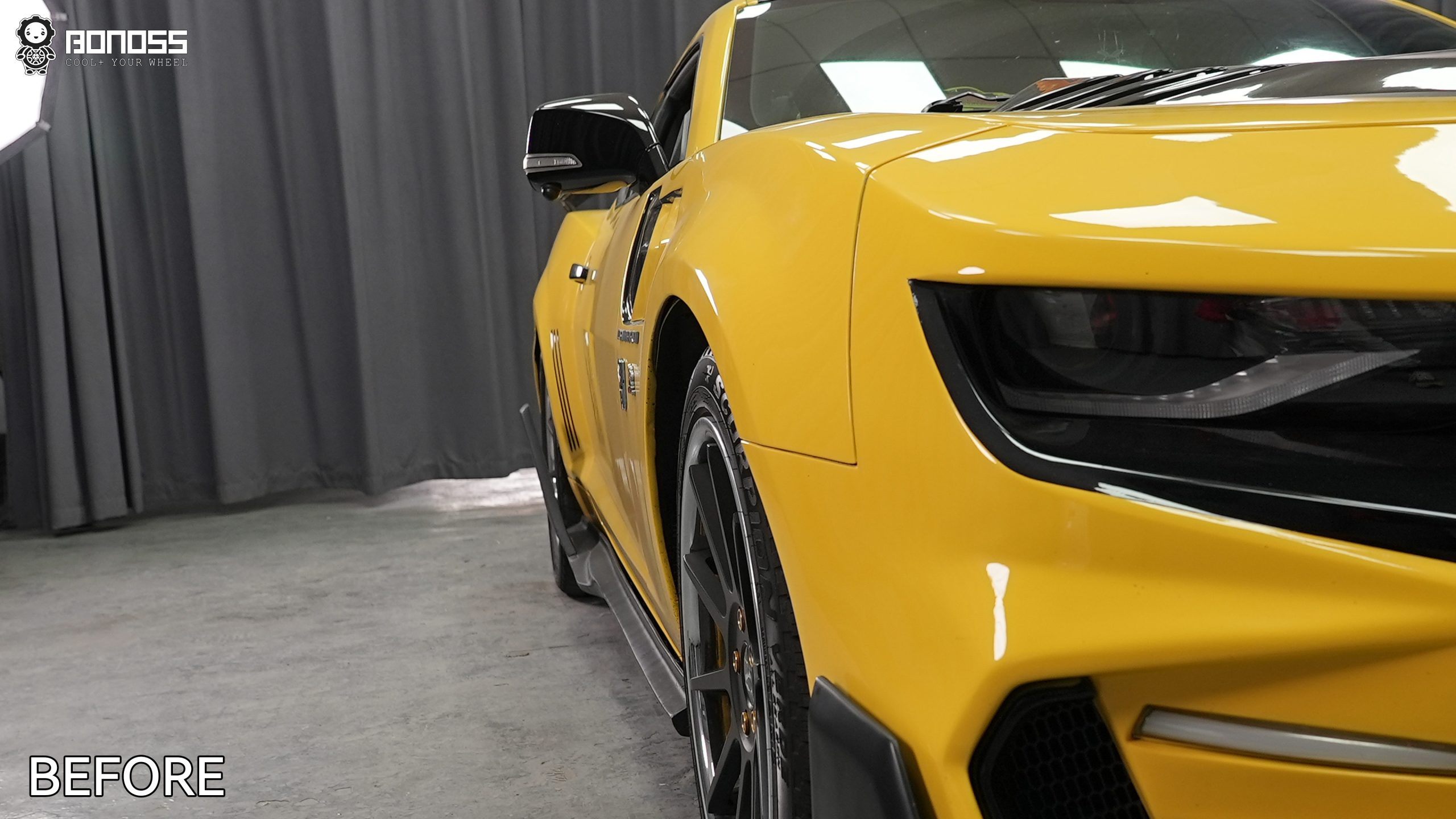 BONOSS Forged Active Cooling 2012 Chevrolet Camaro Wheel Spacers Front 25mm Rear 20mm Before and After (9)