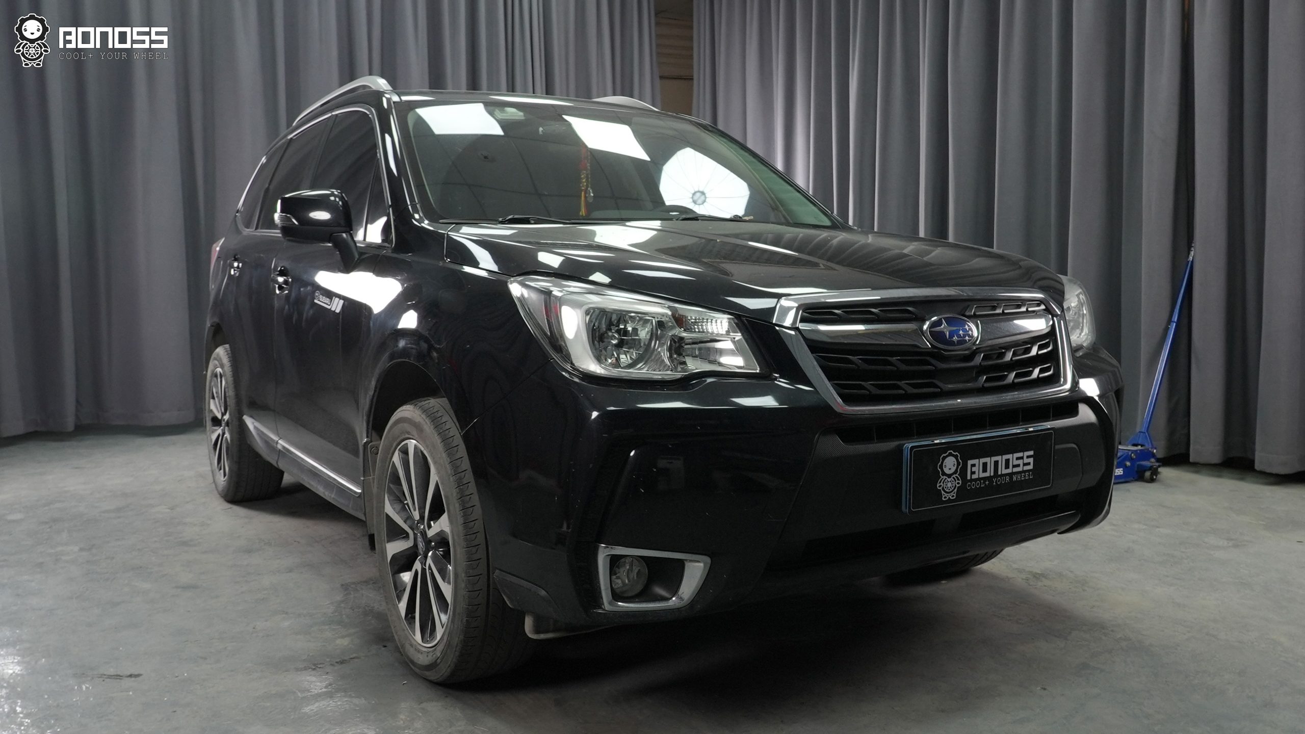 BONOSS Forged Active Cooling 2016 Subaru Forester Wheel Spacers Front 20mm Rear 25mm Before and After (2)