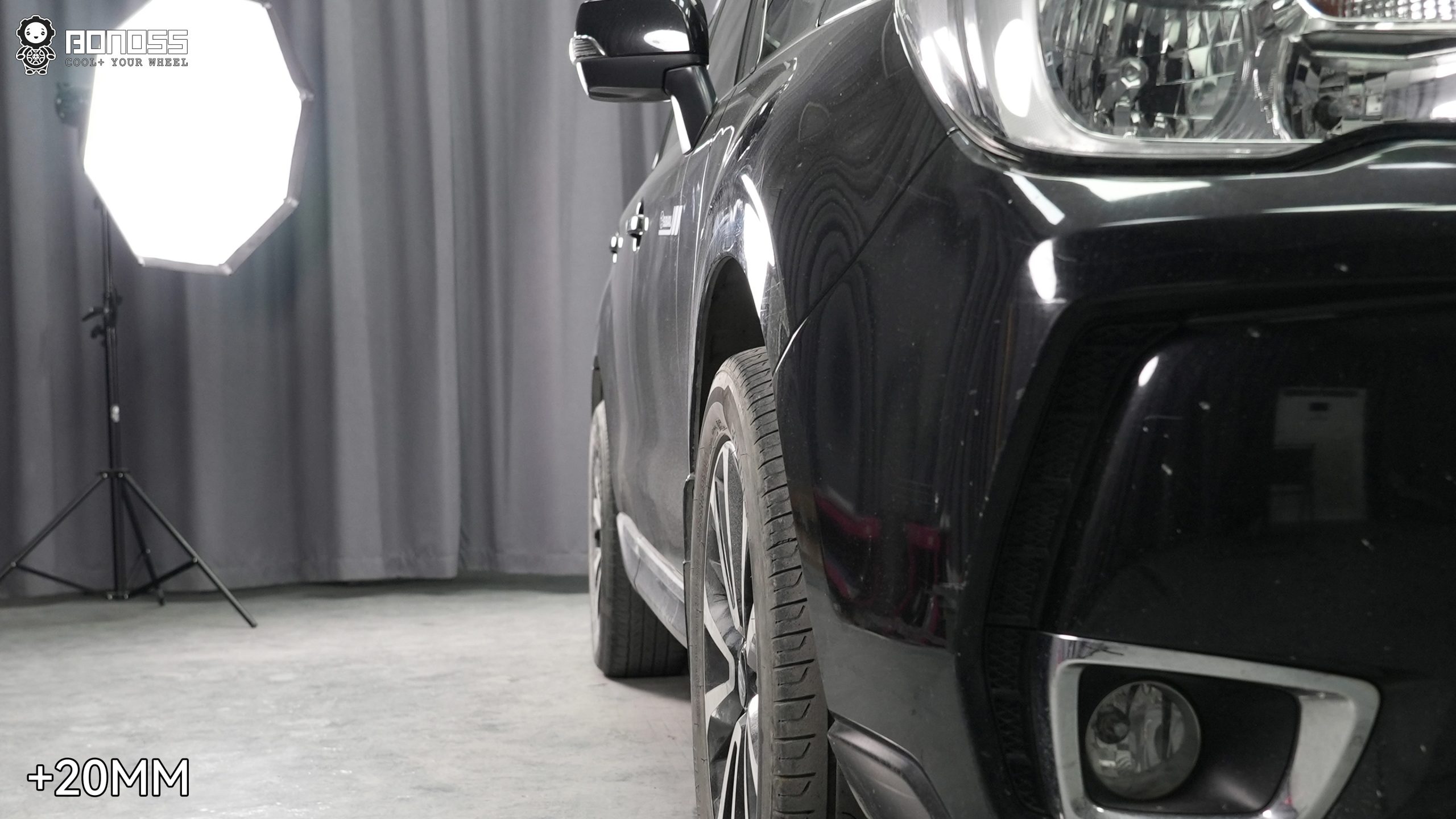 BONOSS Forged Active Cooling 2016 Subaru Forester Wheel Spacers Front 20mm Rear 25mm Before and After (4)