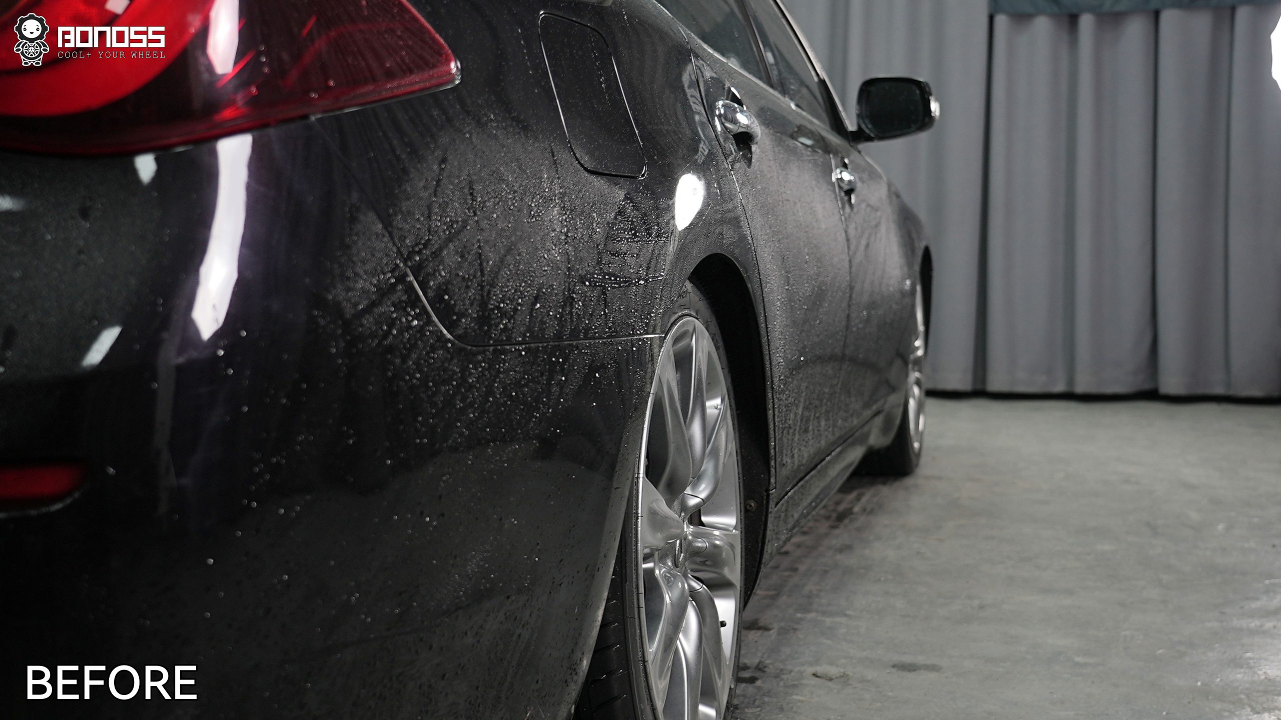 BONOSS Forged Active Cooling 2017 Infiniti QX70 Wheel Spacers Front 25mm Rear 25mm Before and After (10)