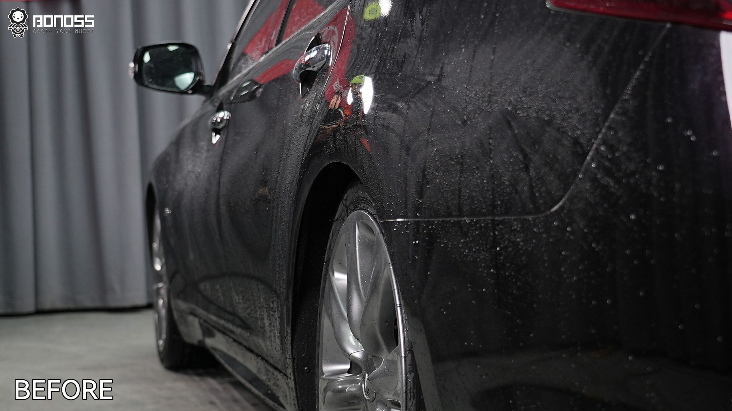 BONOSS Forged Active Cooling 2017 Infiniti QX70 Wheel Spacers Front 25mm Rear 25mm Before and After (9)