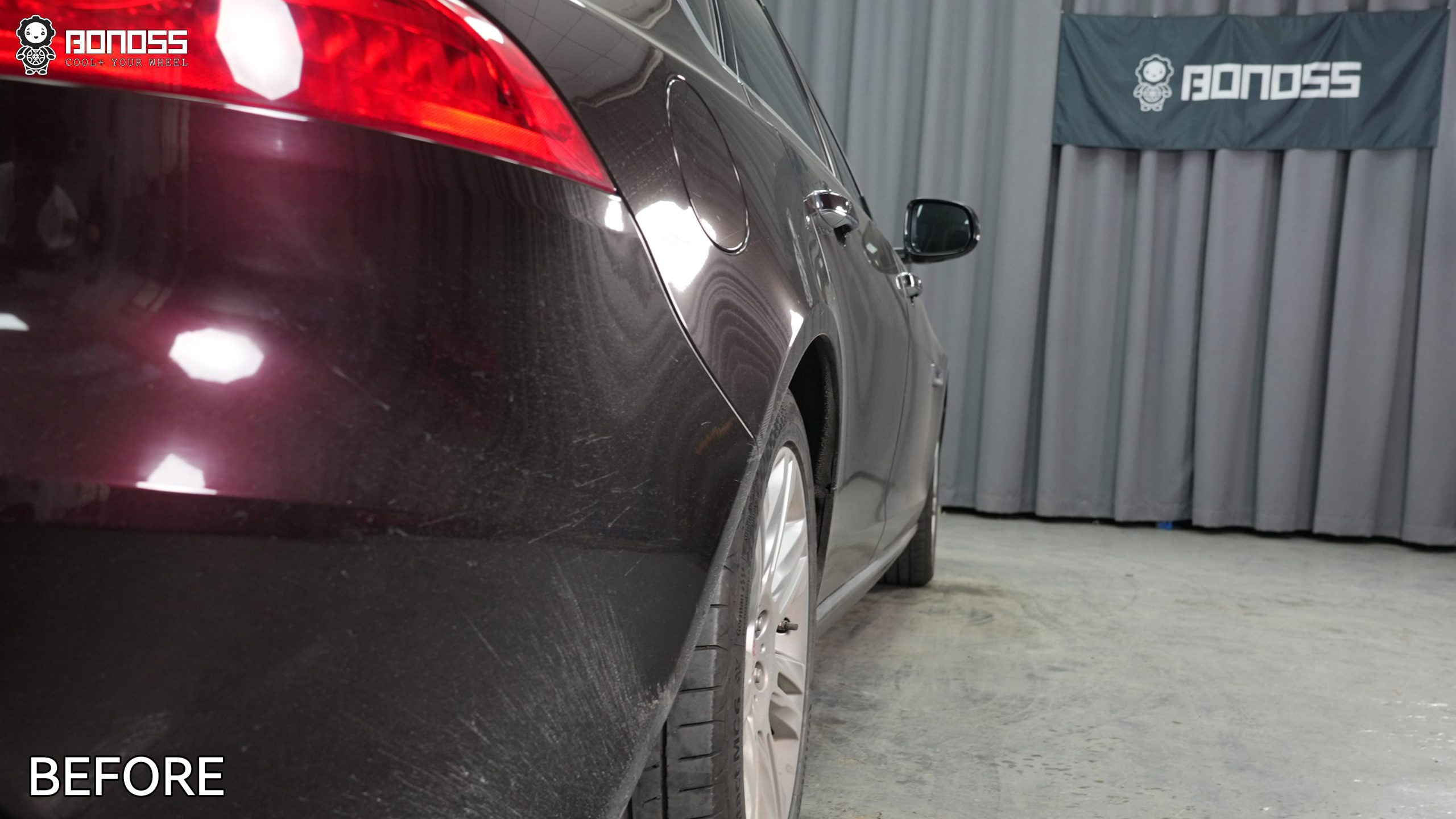 BONOSS Forged Active Cooling 2017 Jaguar XF Wheel Spacers Front 15mm Rear 25mm Before and After (11)