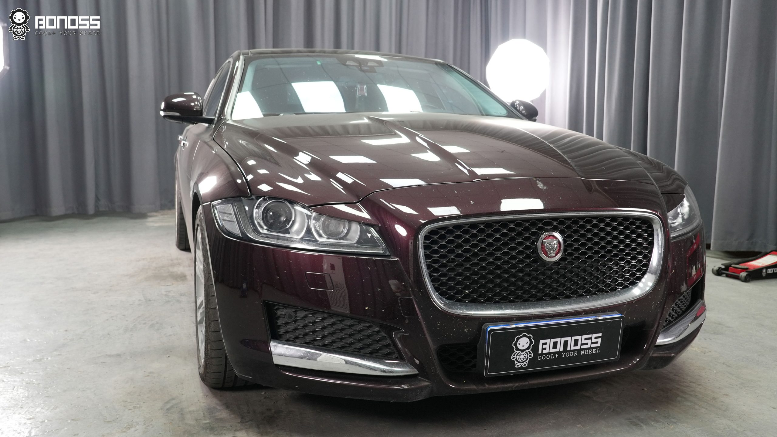 BONOSS Forged Active Cooling 2017 Jaguar XF Wheel Spacers Front 15mm Rear 25mm Before and After (2)