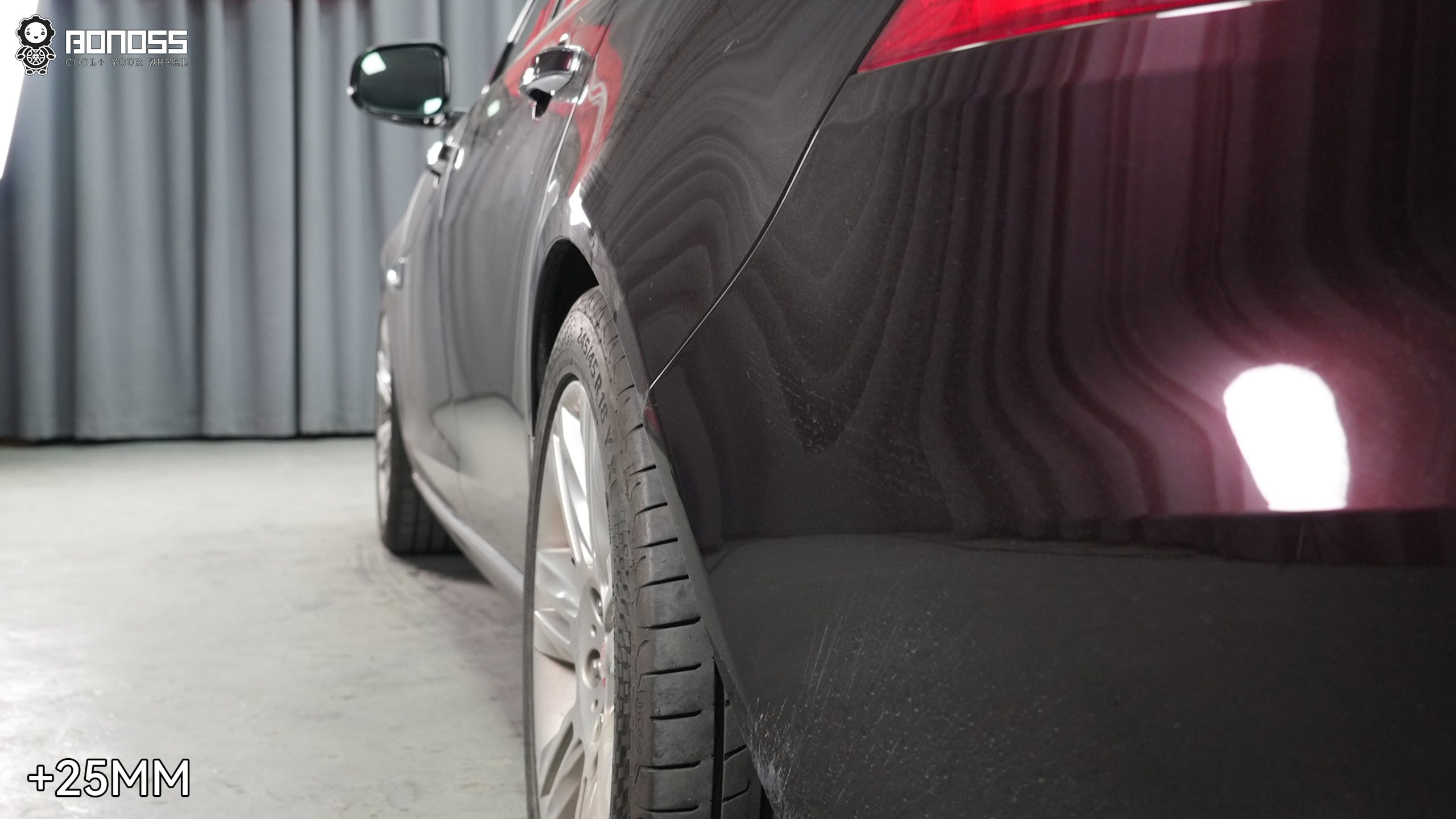 BONOSS Forged Active Cooling 2017 Jaguar XF Wheel Spacers Front 15mm Rear 25mm Before and After (5)