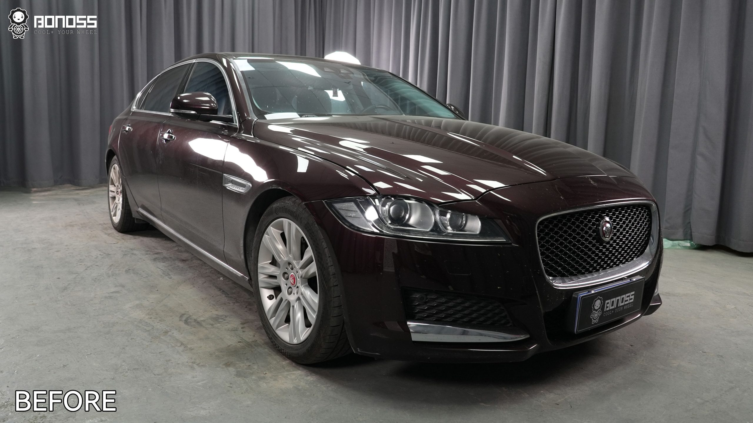 BONOSS Forged Active Cooling 2017 Jaguar XF Wheel Spacers Front 15mm Rear 25mm Before and After (7)