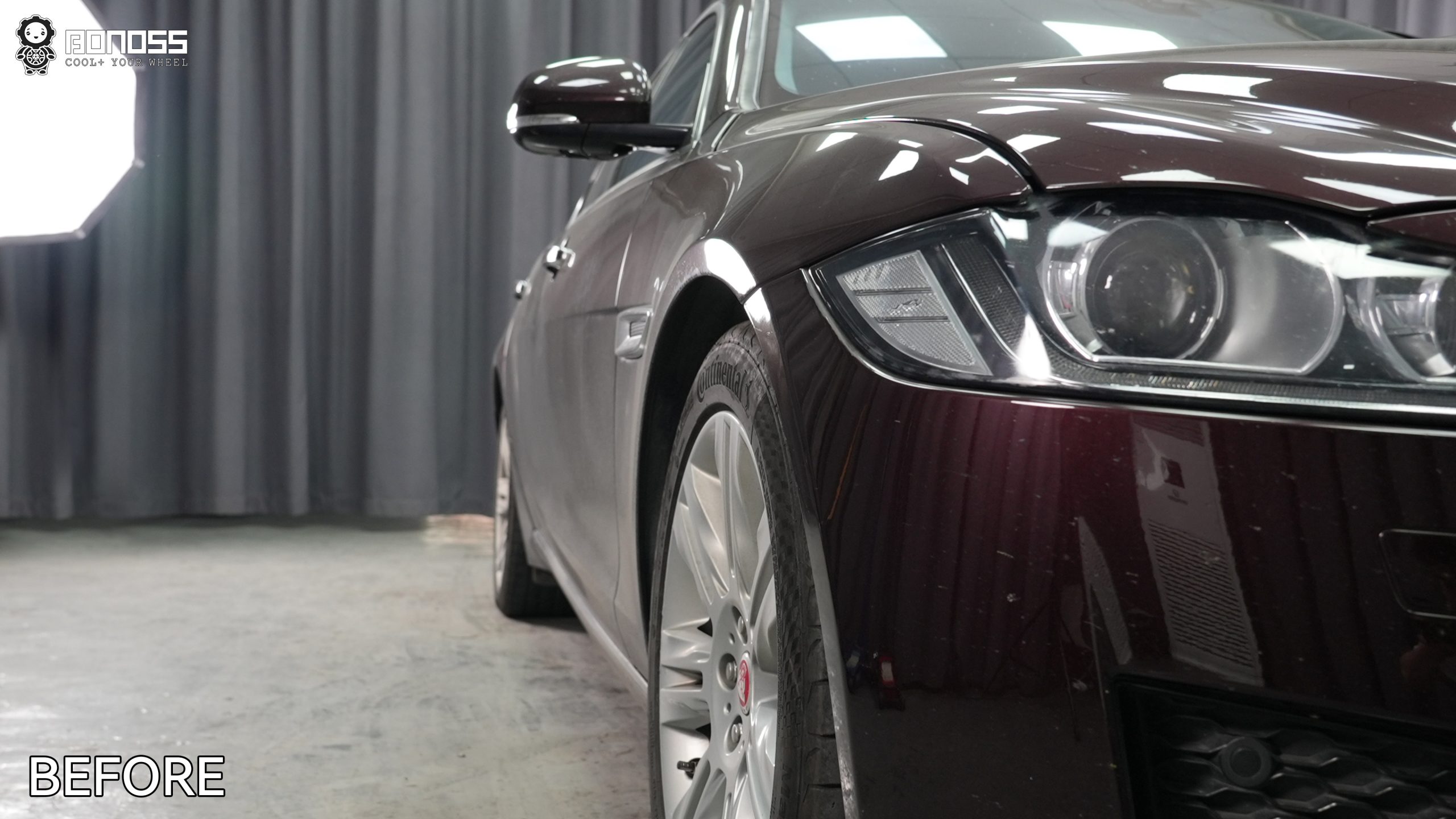 BONOSS Forged Active Cooling 2017 Jaguar XF Wheel Spacers Front 15mm Rear 25mm Before and After (9)