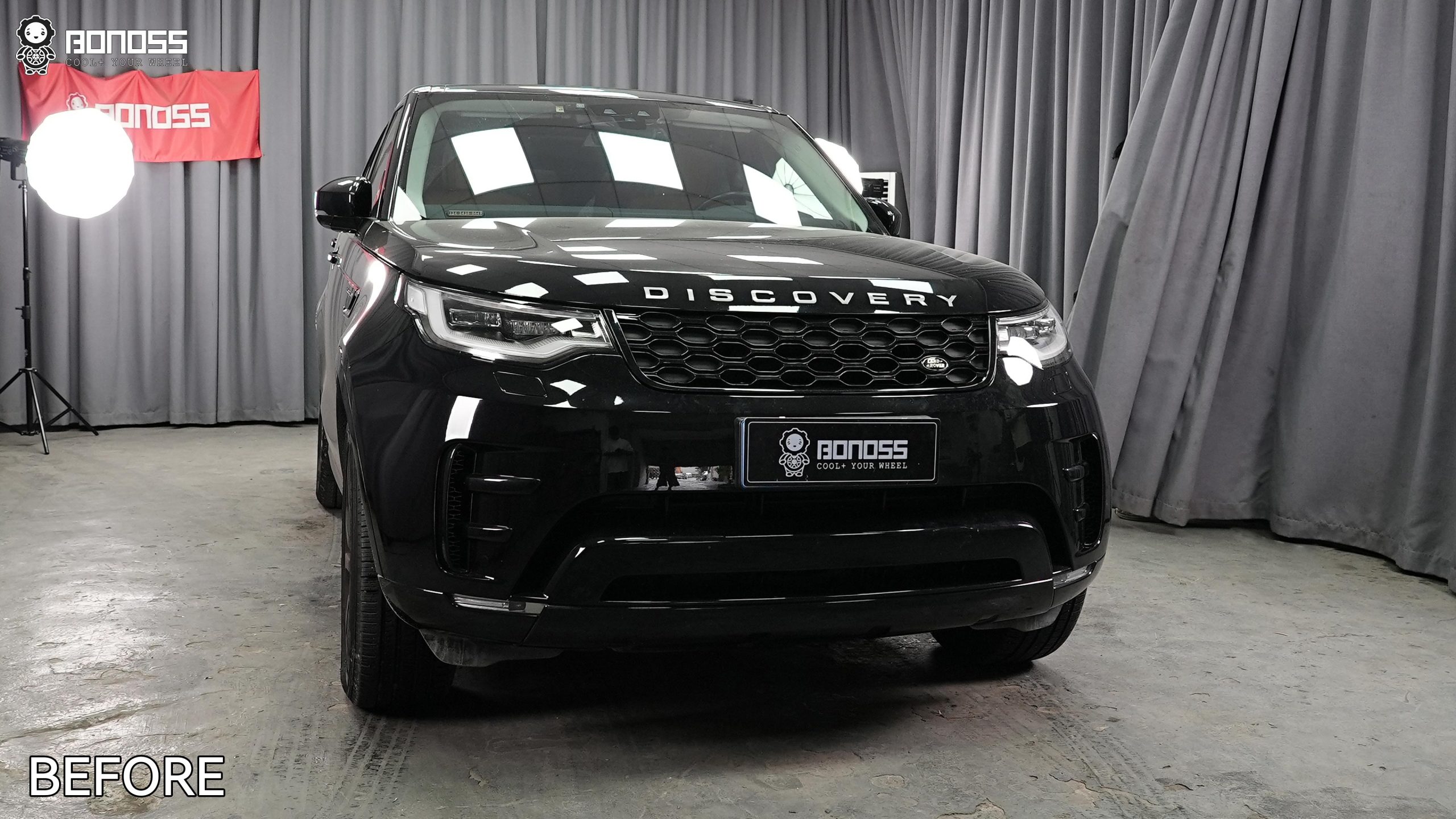 BONOSS Forged Active Cooling 2017 Land Rover Discovery 5 Wheel Spacers Front 30mm Rear 30mm Before and After (10)