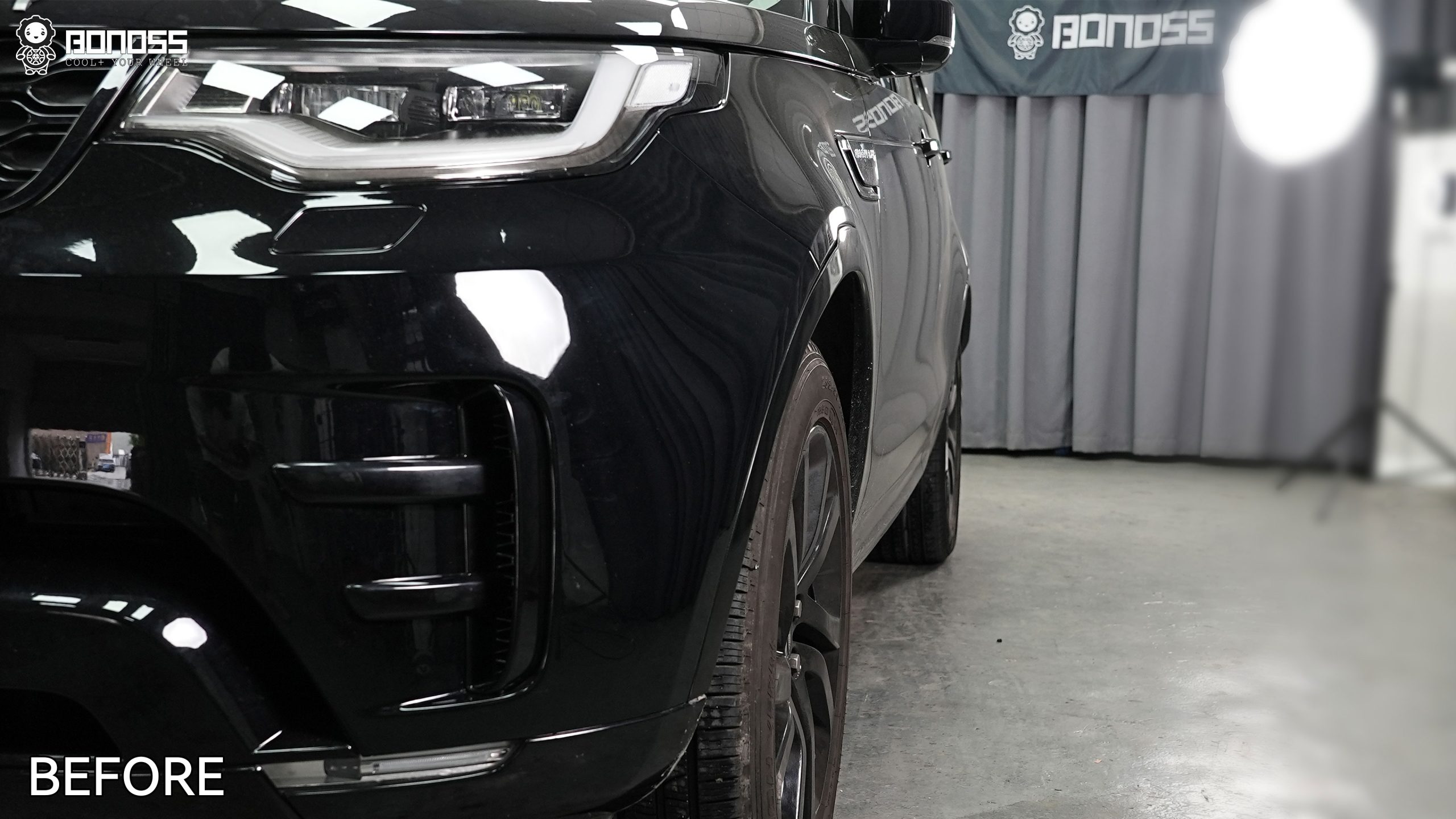 BONOSS Forged Active Cooling 2017 Land Rover Discovery 5 Wheel Spacers Front 30mm Rear 30mm Before and After (11)