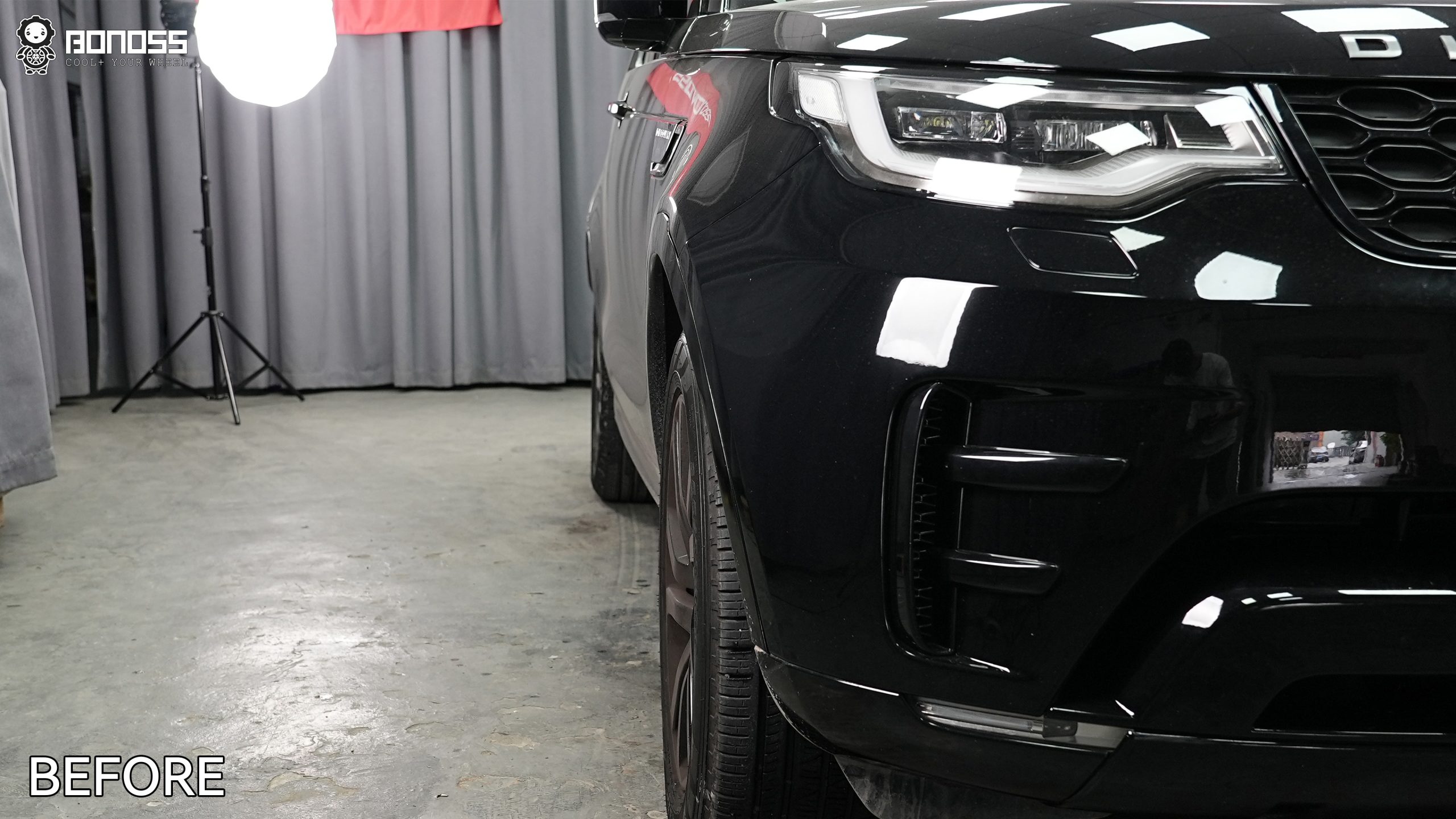 BONOSS Forged Active Cooling 2017 Land Rover Discovery 5 Wheel Spacers Front 30mm Rear 30mm Before and After (12)