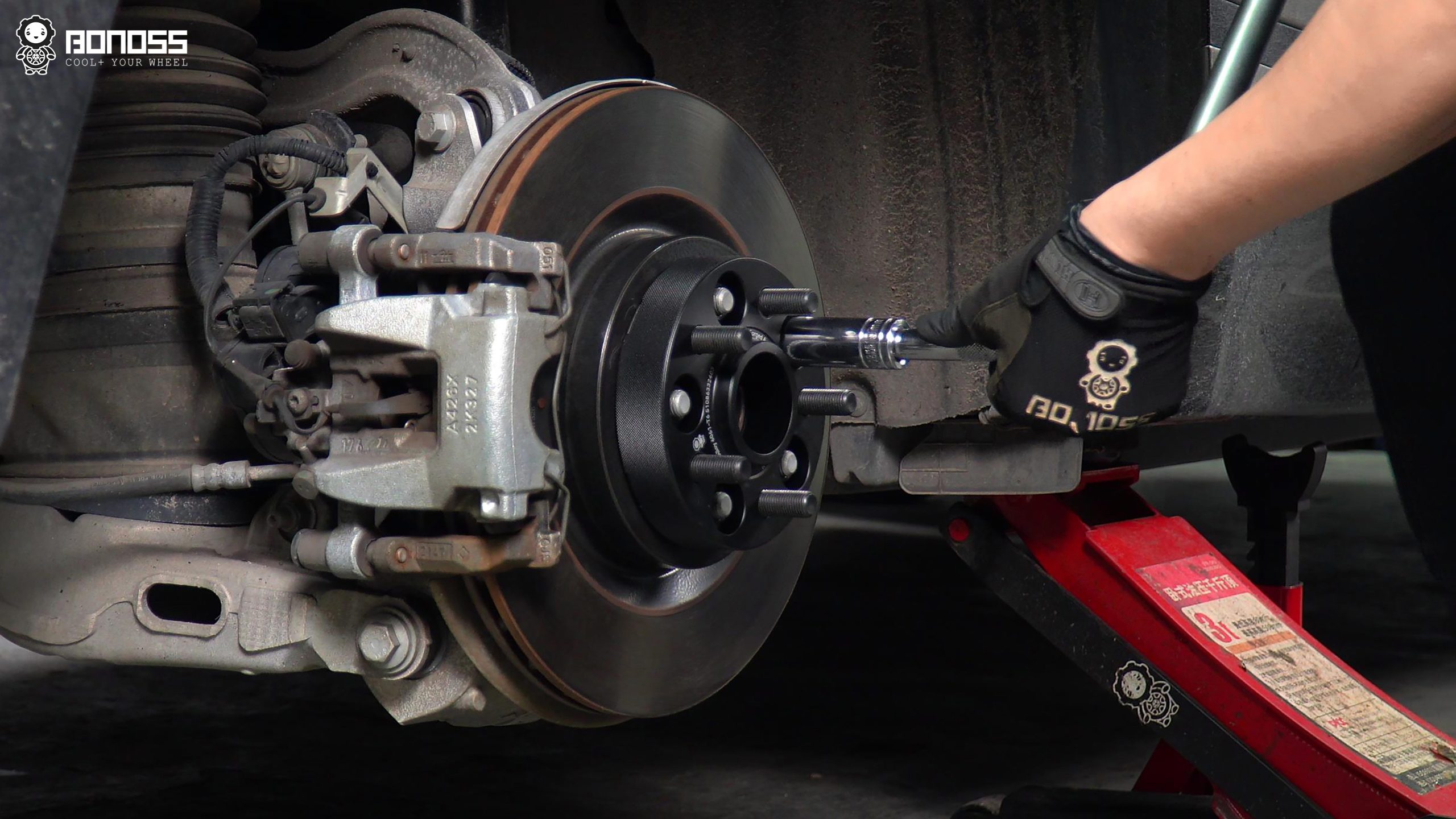 BONOSS Forged Active Cooling 2017 Land Rover Range Rover Velar Wheel Spacers Front 25mm Rear 30mm Before and After (13)