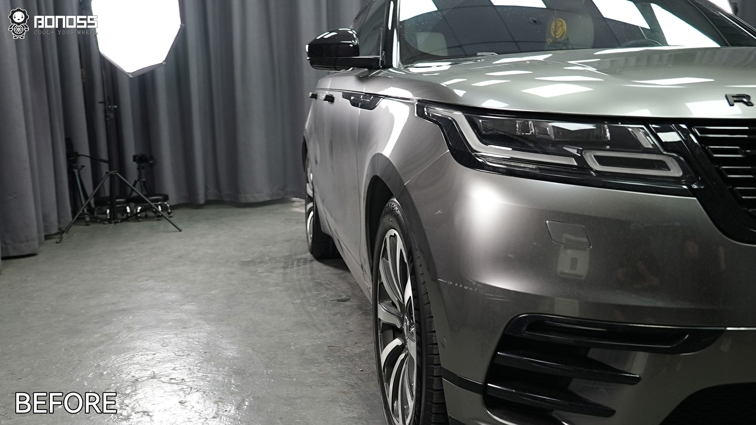 BONOSS Forged Active Cooling 2017 Land Rover Range Rover Velar Wheel Spacers Front 25mm Rear 30mm Before and After (8)