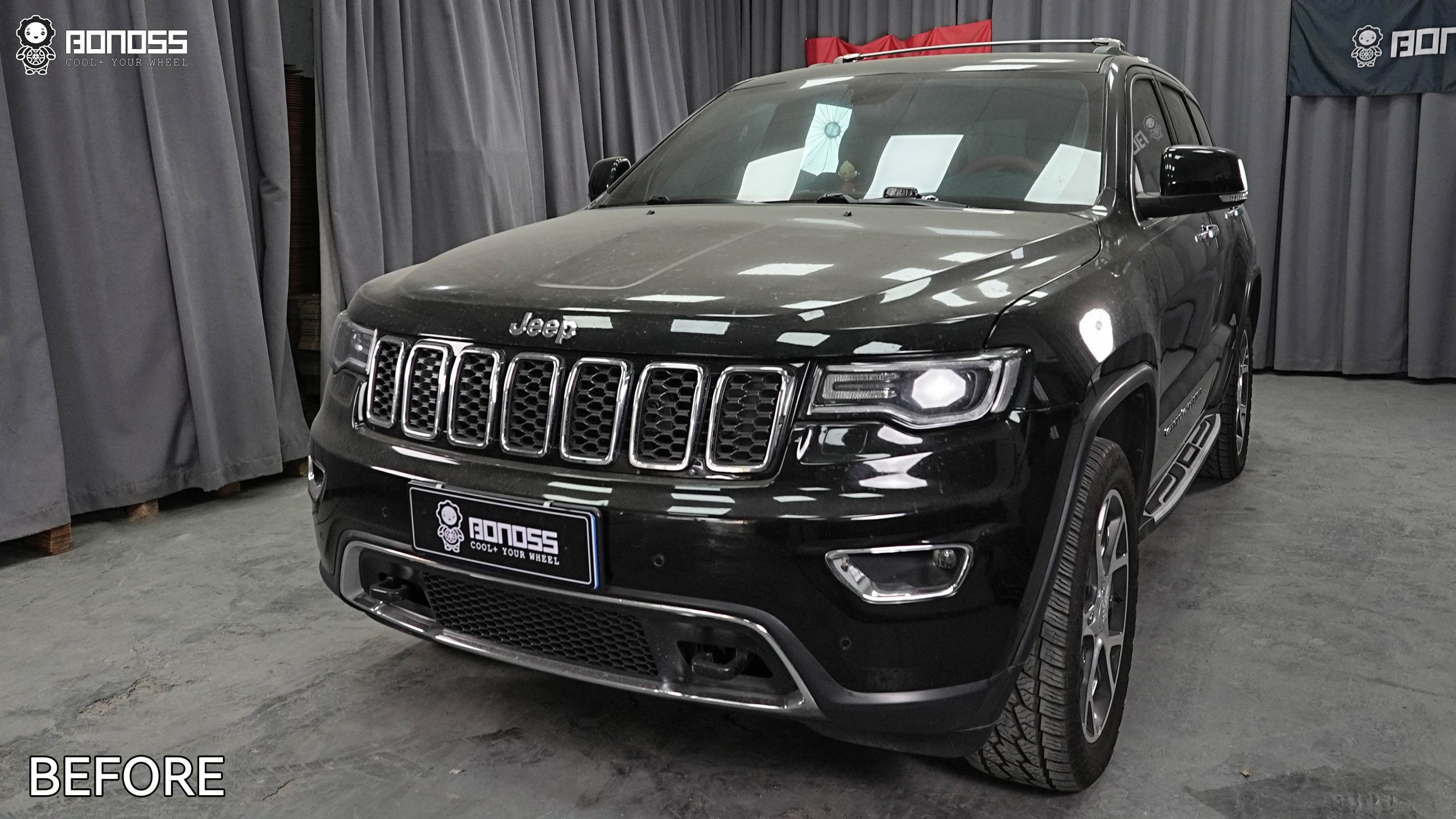 BONOSS Forged Active Cooling 2020 Jeep Grand Cherokee Wheel Spacers Front 25mm Rear 35mm Before and After (11)