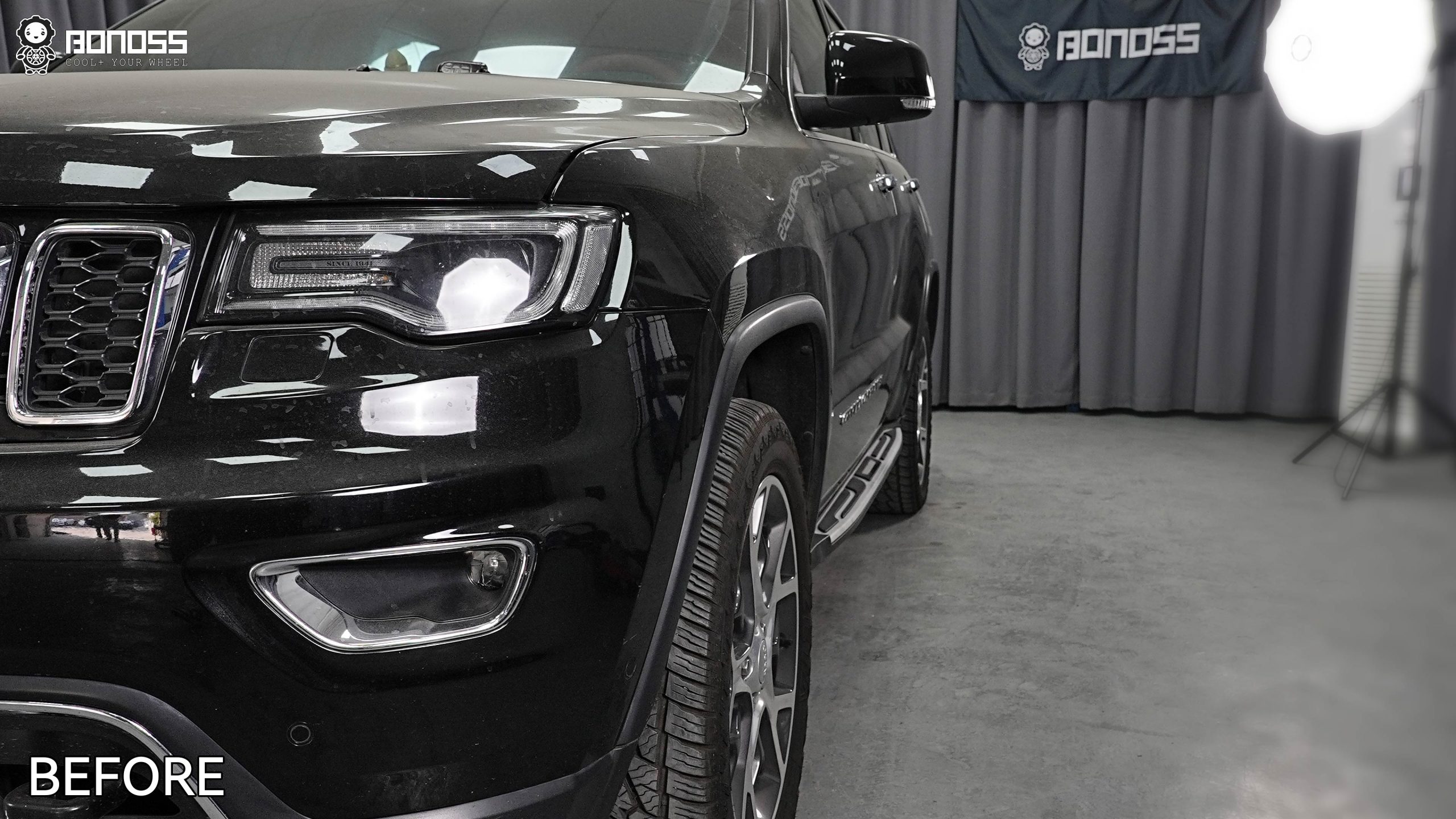 BONOSS Forged Active Cooling 2020 Jeep Grand Cherokee Wheel Spacers Front 25mm Rear 35mm Before and After (12)