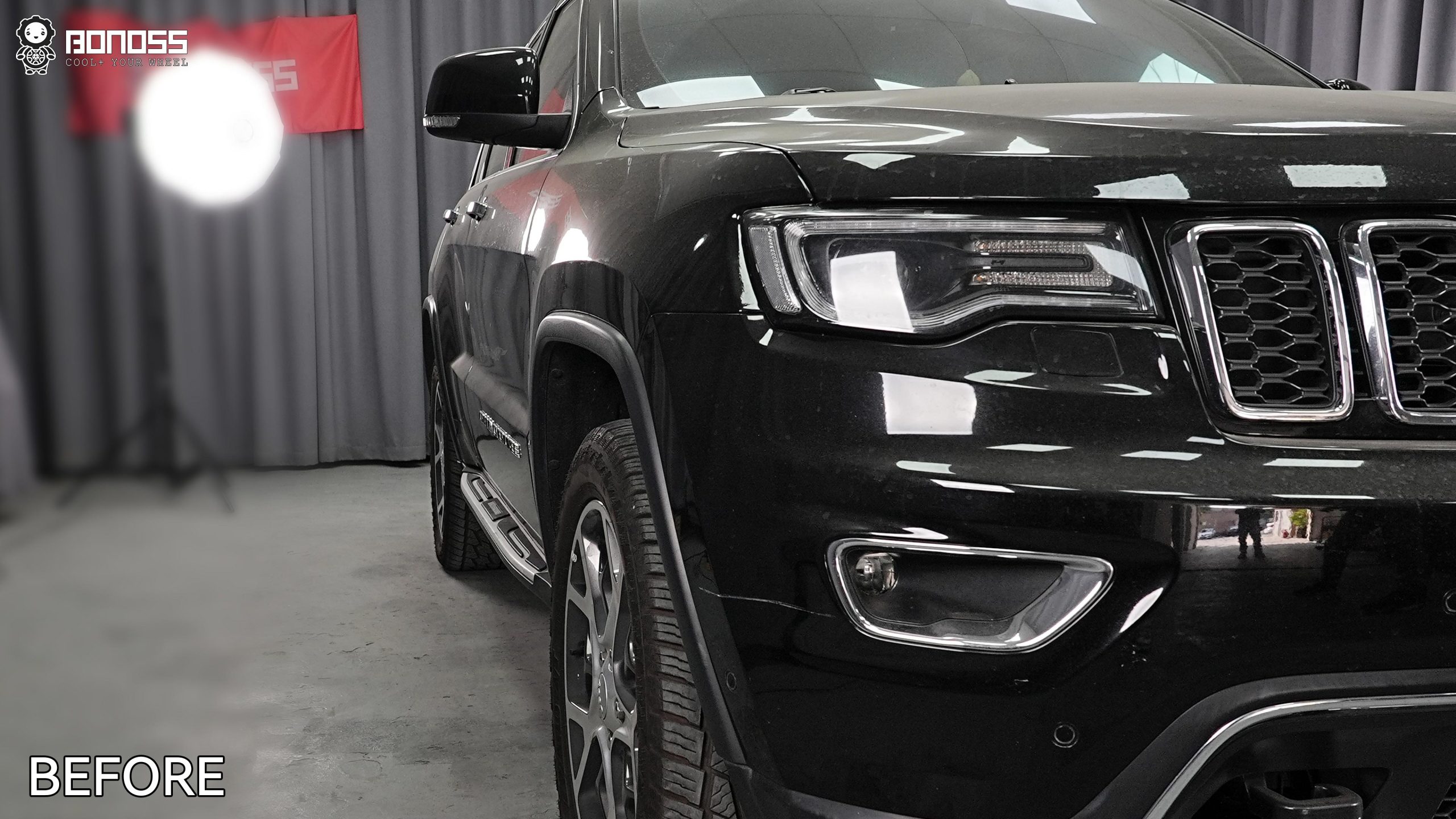 BONOSS Forged Active Cooling 2020 Jeep Grand Cherokee Wheel Spacers Front 25mm Rear 35mm Before and After (13)