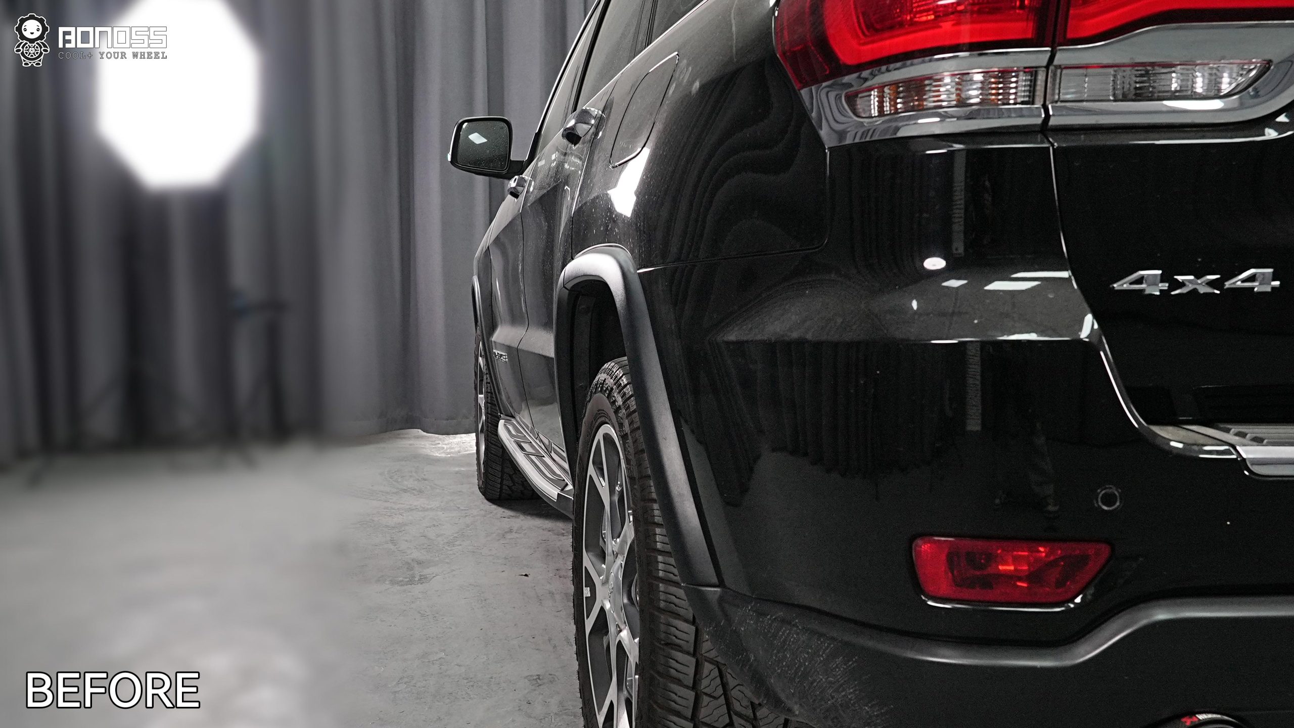 BONOSS Forged Active Cooling 2020 Jeep Grand Cherokee Wheel Spacers Front 25mm Rear 35mm Before and After (14)