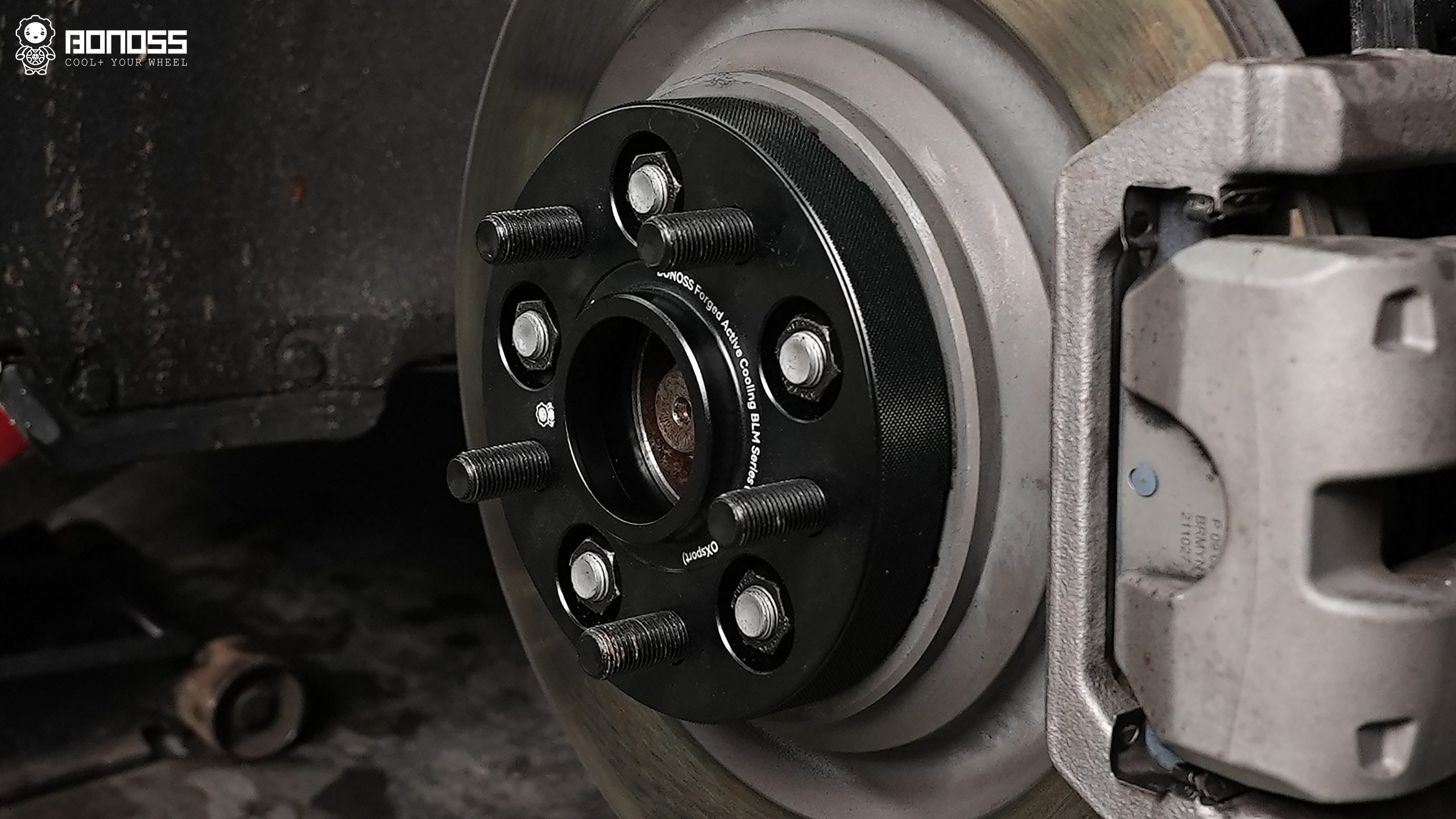 BONOSS Forged Active Cooling 2021 Tesla Model 3 Wheel Spacers Front 15mm Rear 25mm Before and After (12)
