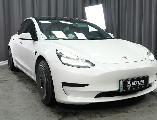 BONOSS Forged Active Cooling 2021 Tesla Model 3 Wheel Spacers Front 15mm Rear 25mm Before and After