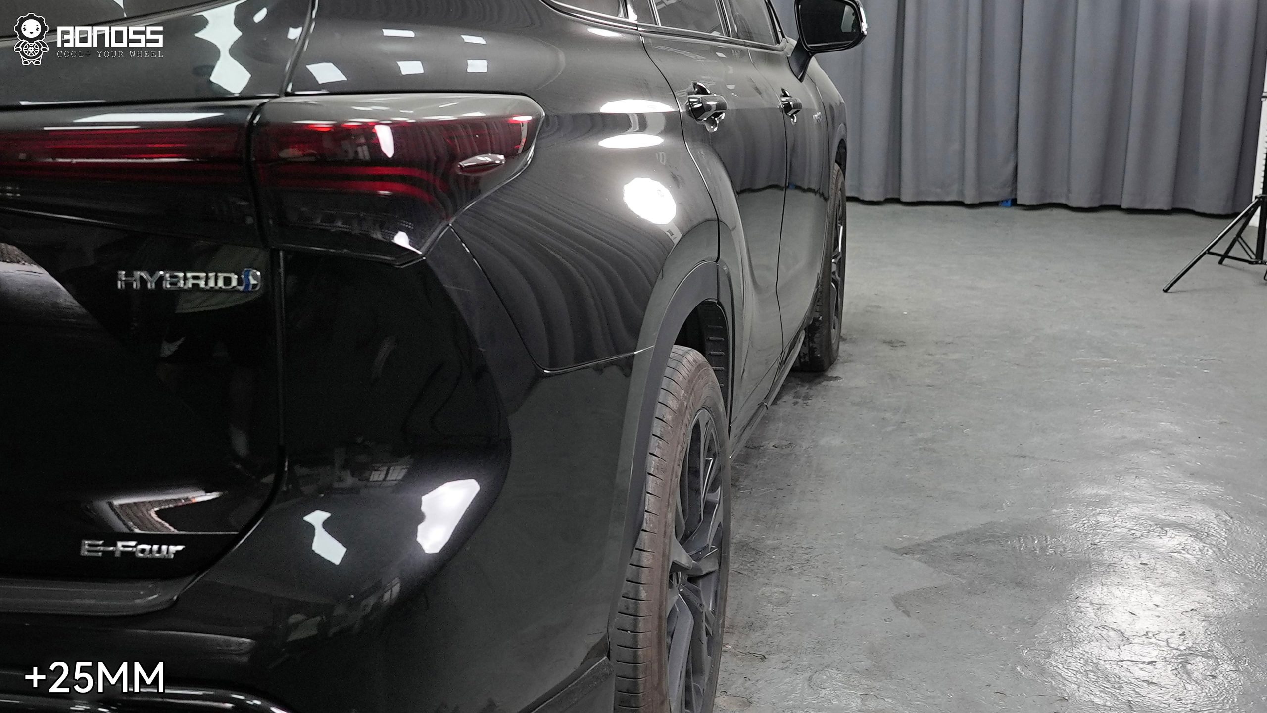 BONOSS Forged Active Cooling 2022 Toyota Kluger Wheel Spacers Front 20mm Rear 25mm Before and After (5)