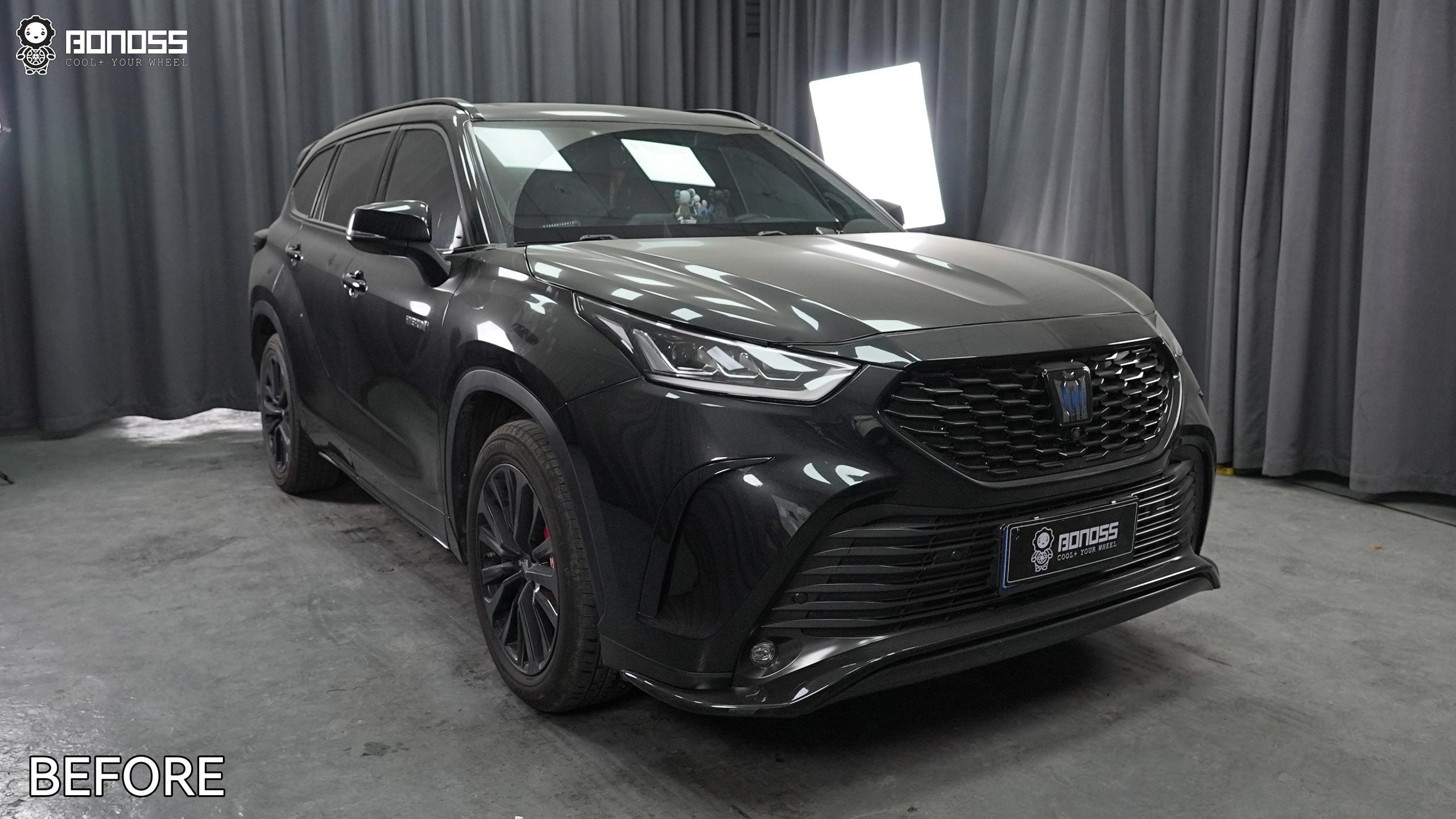 BONOSS Forged Active Cooling 2022 Toyota Kluger Wheel Spacers Front 20mm Rear 25mm Before and After (6)