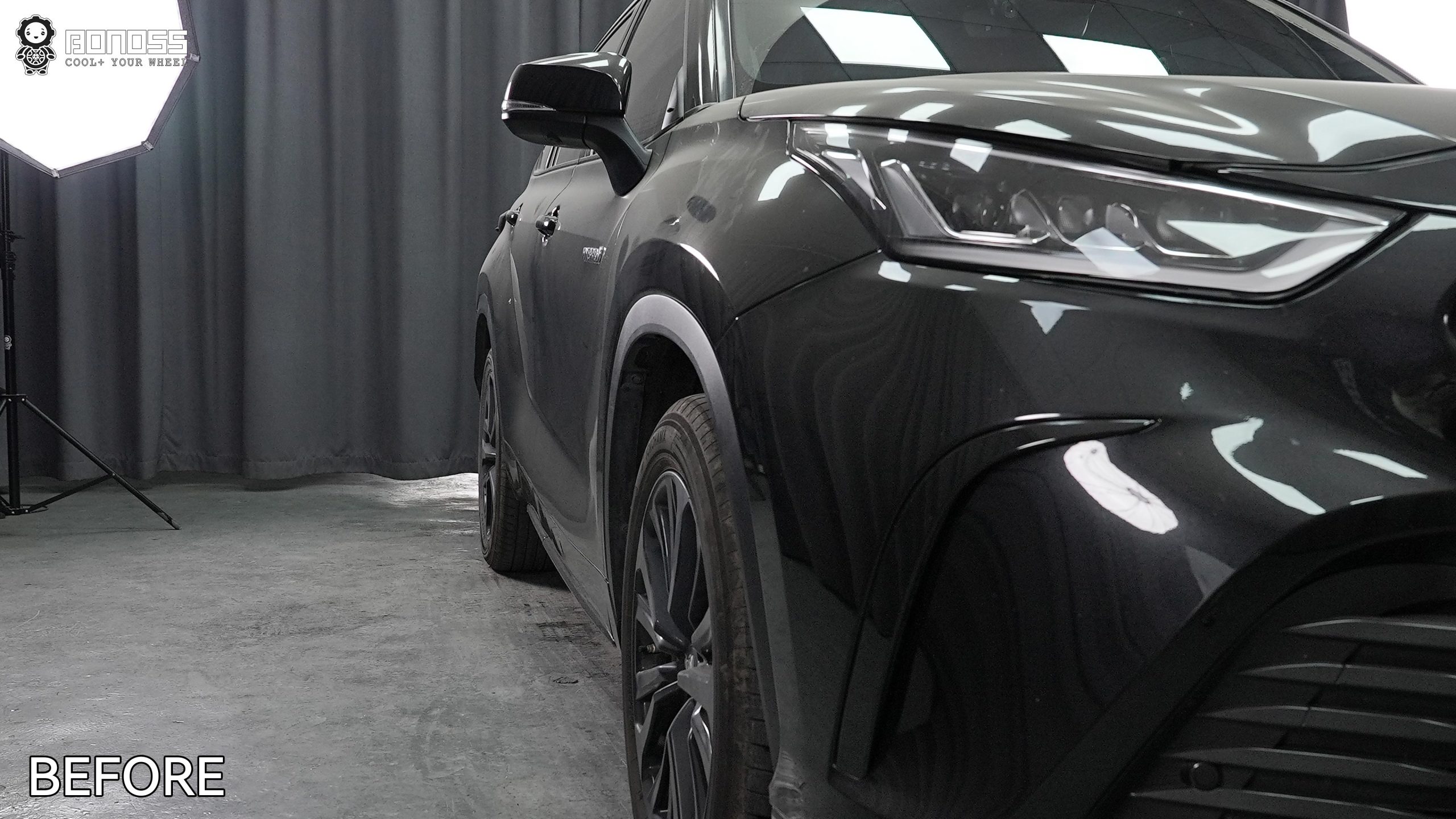 BONOSS Forged Active Cooling 2022 Toyota Kluger Wheel Spacers Front 20mm Rear 25mm Before and After (8)